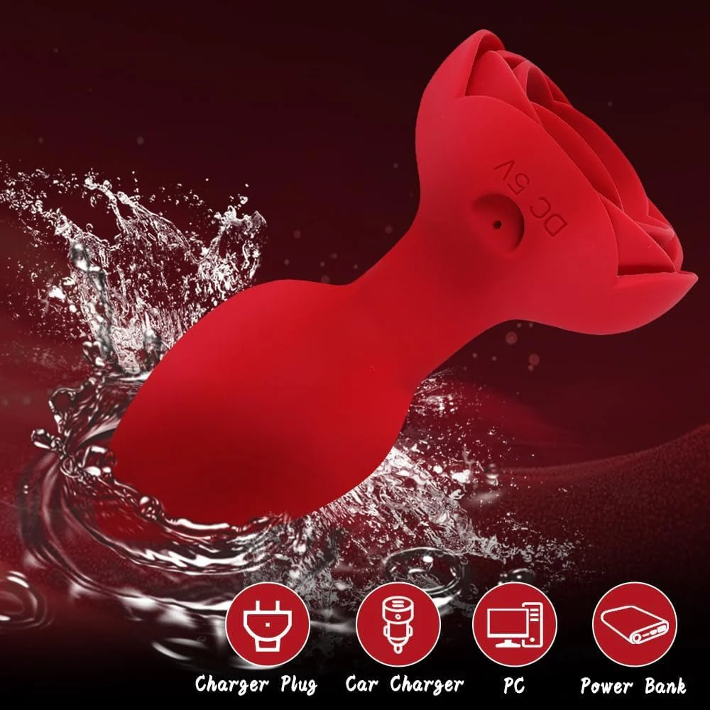 RoseRadiance Light-Up Rose Anal Plug - Image 6