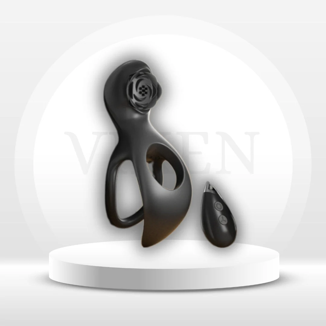 RoseRing Cock & Testicle Ring with Clit Stimulator
