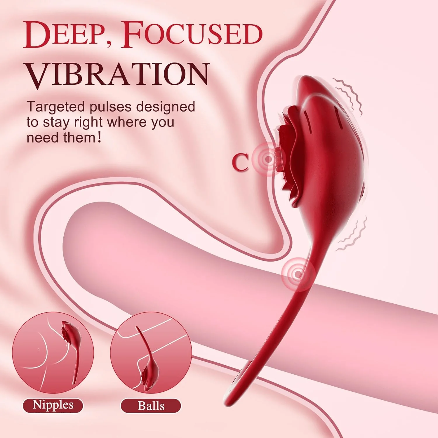 RoseSurrender App-Controlled Couples Vibrator & Bondage Restraint Set - Image 2