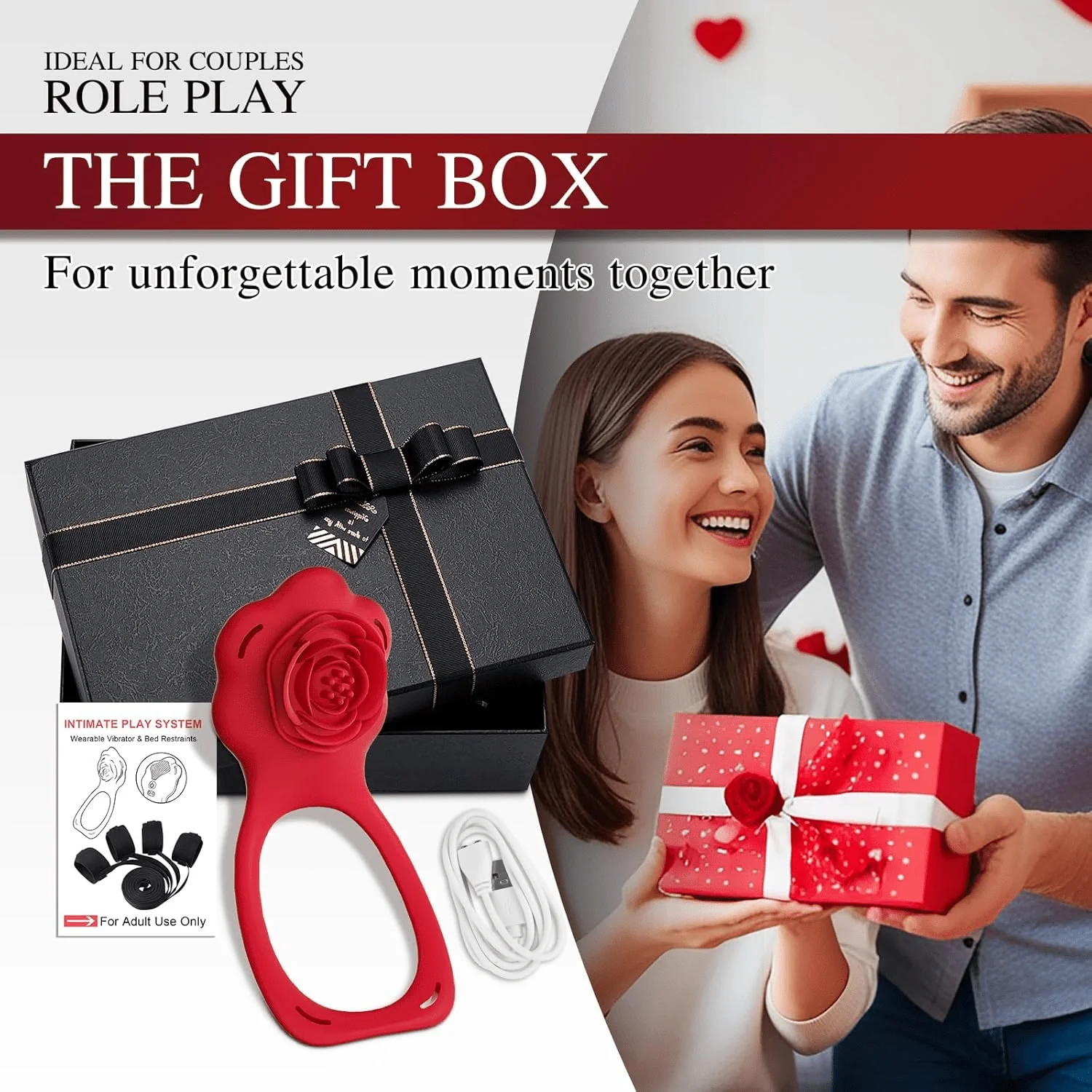 RoseSurrender App-Controlled Couples Vibrator & Bondage Restraint Set - Image 8
