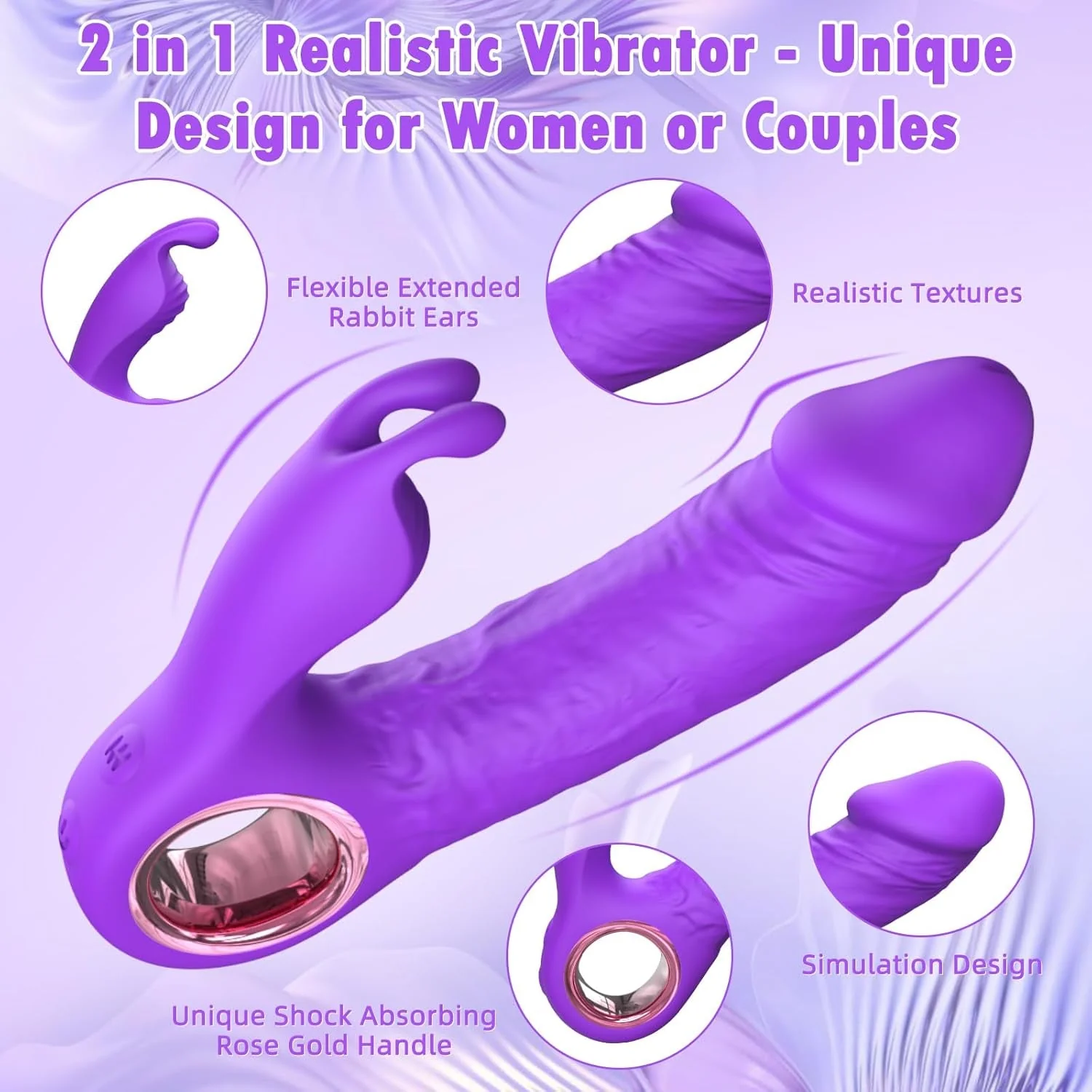 RoseThrust Dual-Action Rabbit Vibrator - Image 3