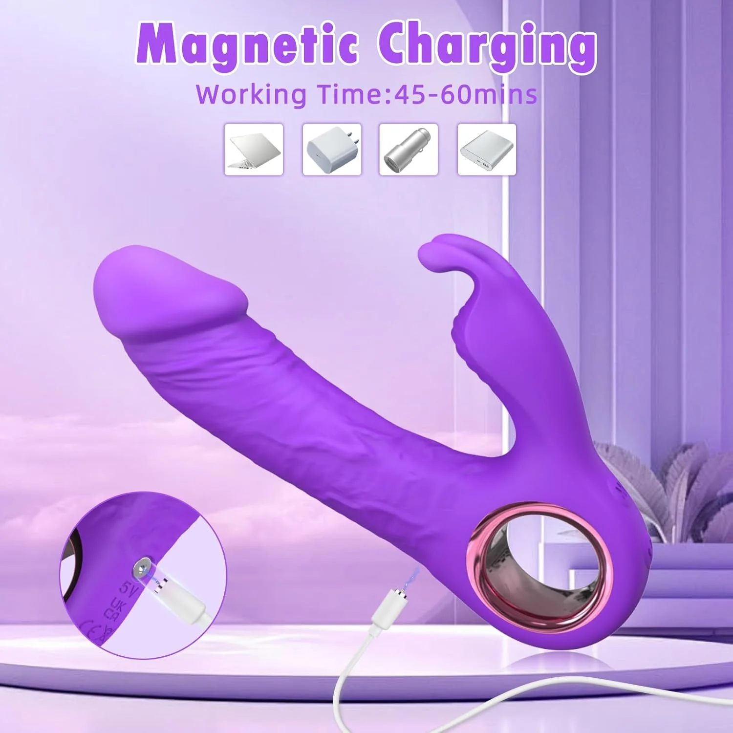 RoseThrust Dual-Action Rabbit Vibrator - Image 6