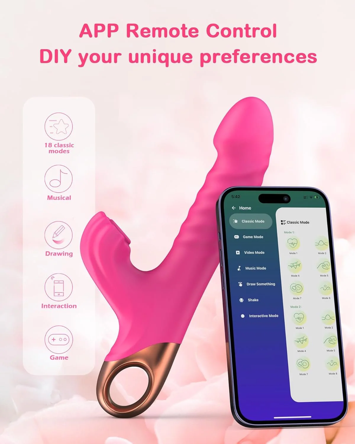 RoseThrustVII Thrusting Rabbit G-Spot Vibrator with Suction - Image 4