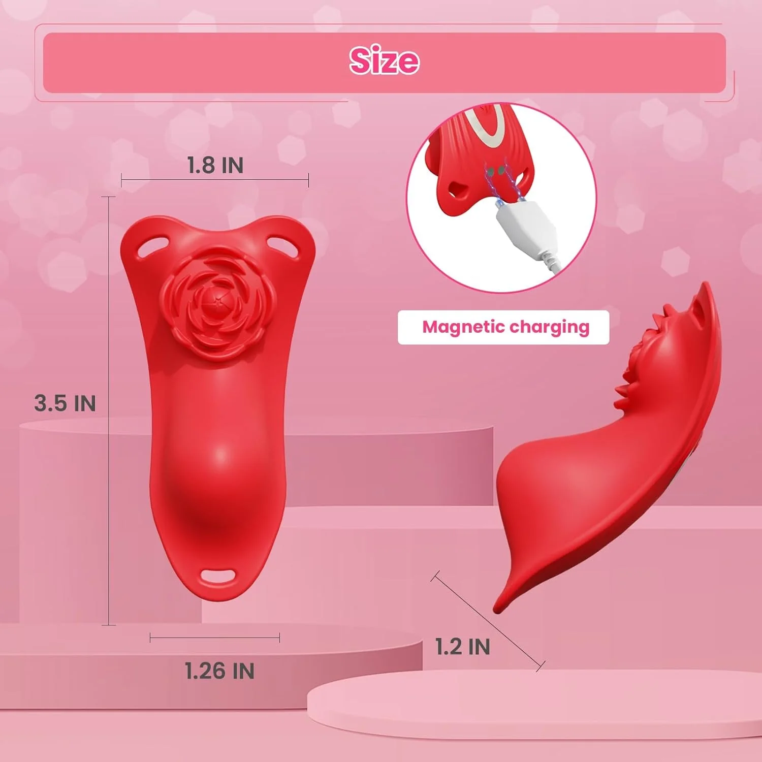 RoséWrap Wearable Panty Vibrator with Remote - Image 6