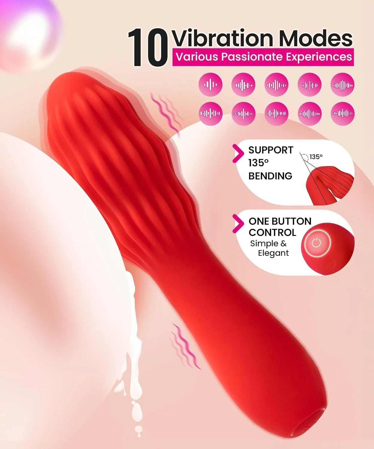 RotaCurve Rotating G-Spot Vibrator Wand - Image 5