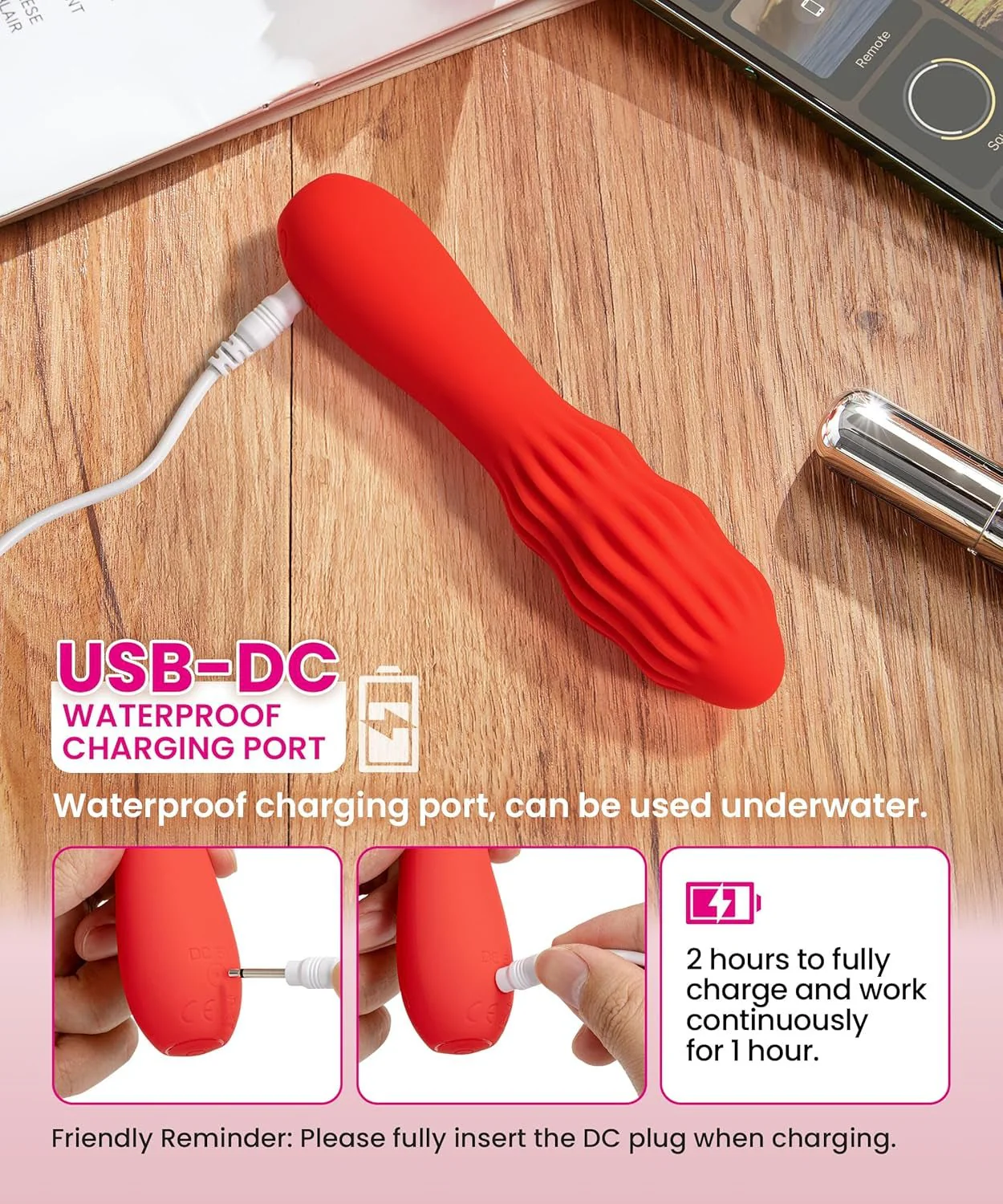 RotaCurve Rotating G-Spot Vibrator Wand - Image 8