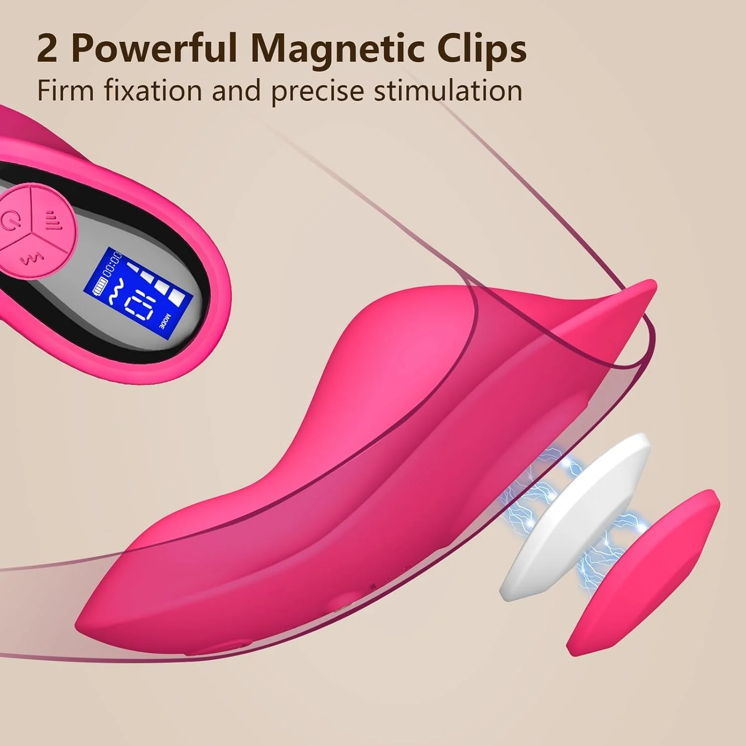 RougeMuse LCD Control Dual Stimulation Panty Vibrator - Image 3