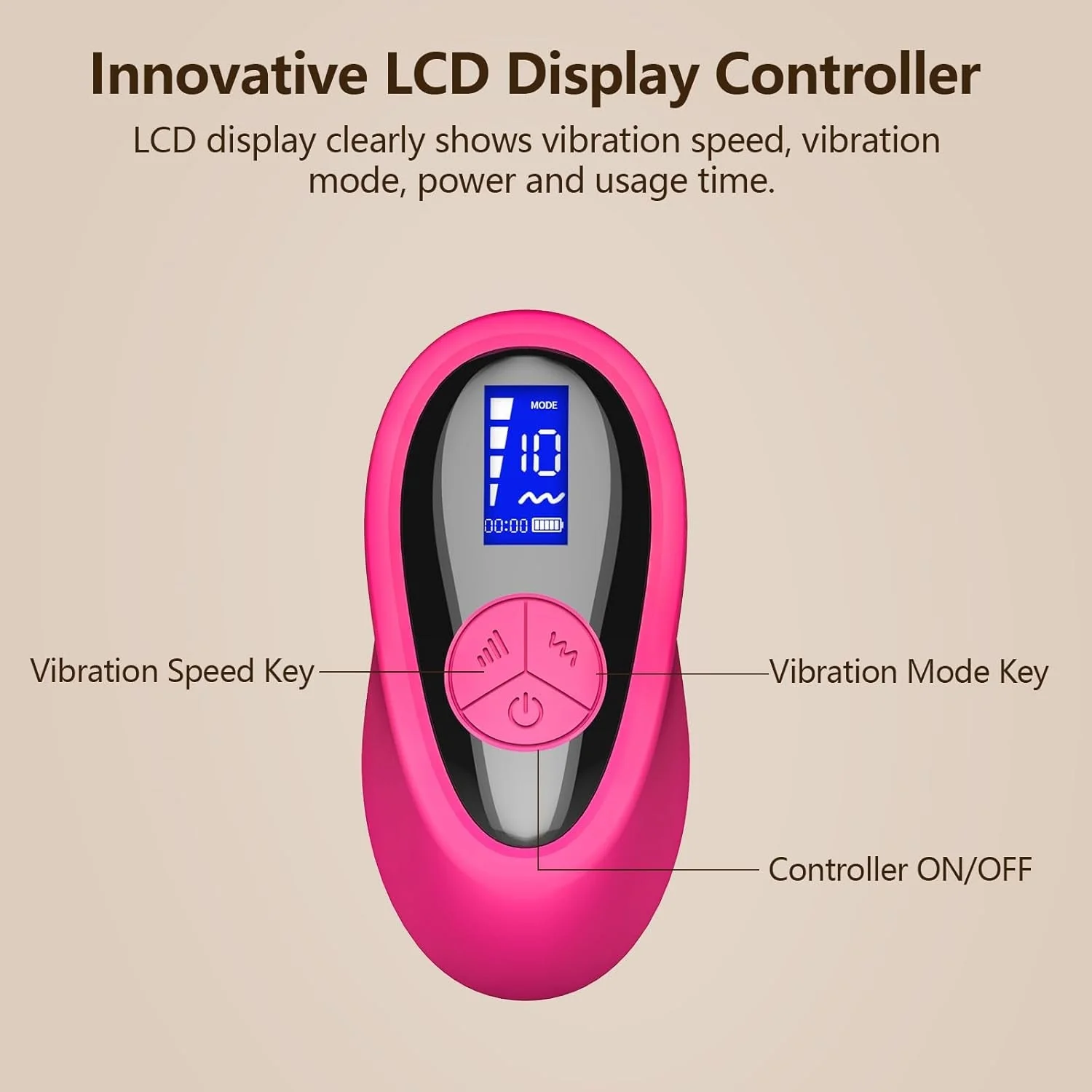 RougeMuse LCD Control Dual Stimulation Panty Vibrator - Image 4