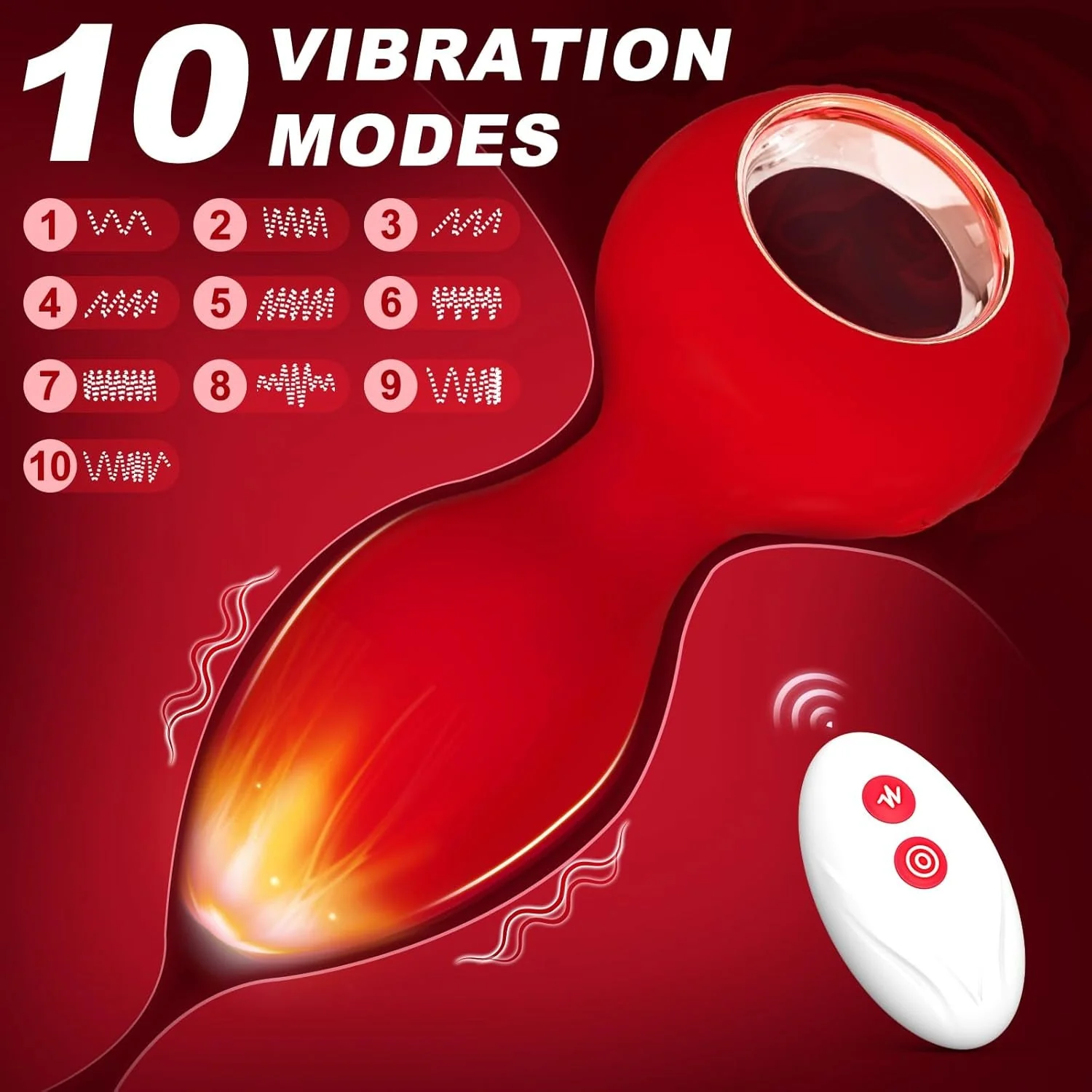RougePulse Remote Vibrating Butt Plug & Prostate Massager - Image 2