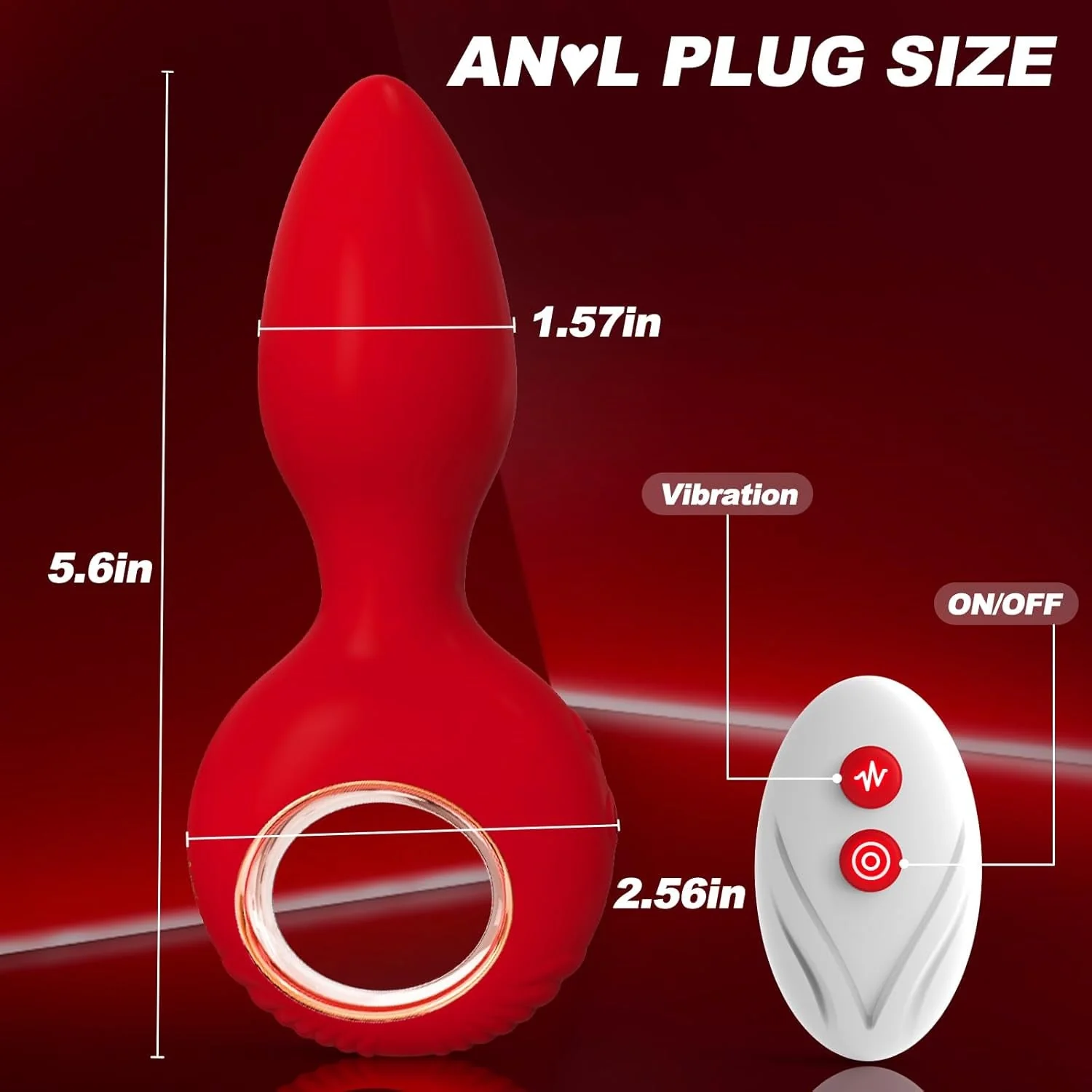 RougePulse Remote Vibrating Butt Plug & Prostate Massager - Image 5