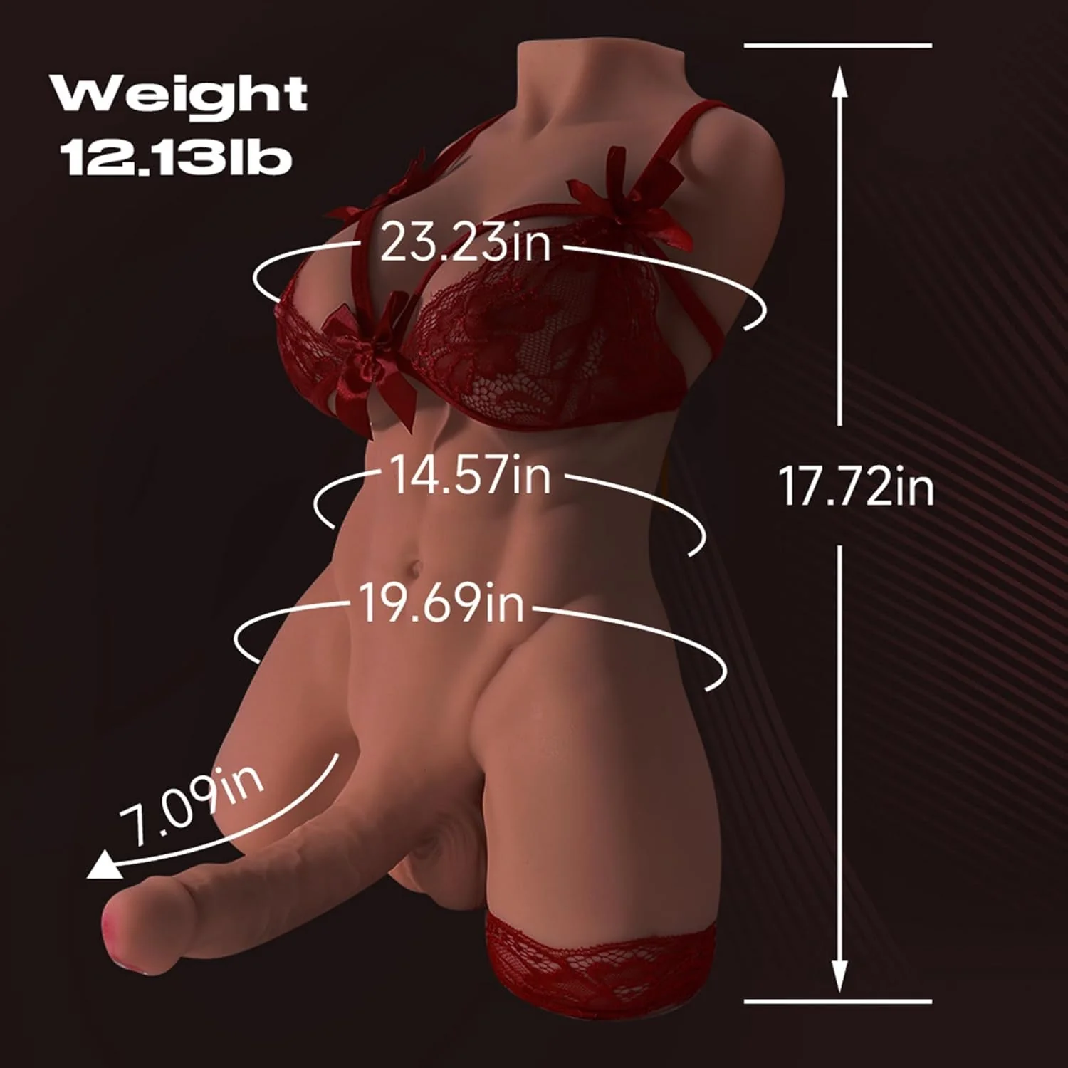 SableCurve Trans Torso 360° Flexible Dildo Sex Doll - Image 2