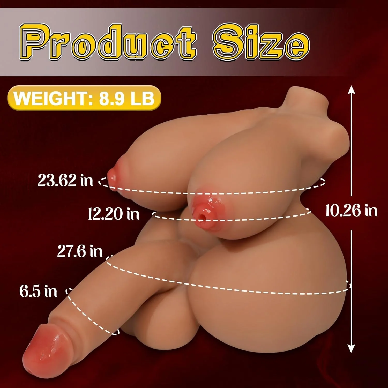 SableV 5-in-1 Trans Torso Sex Doll | Penetrable Nipples - Image 4
