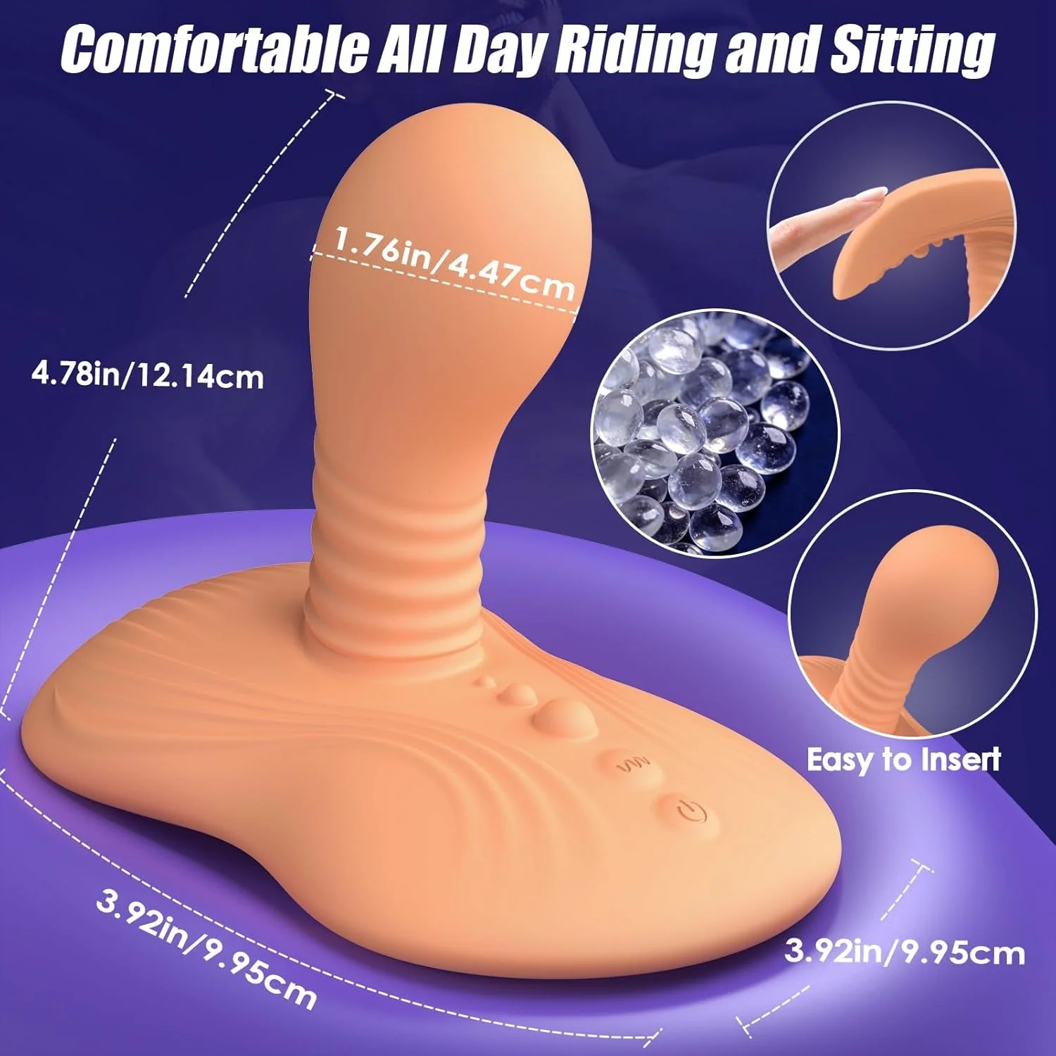 SaddleSpin Rotating Riding Prostate Massager 9 Spin + 9 Vibe - Image 7