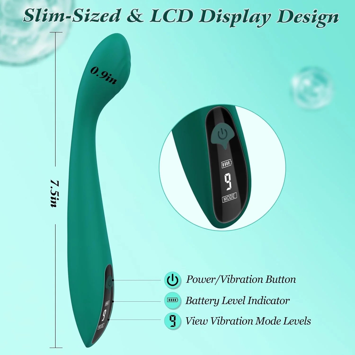 SageCurve G-Spot Vibrator Wand with LCD - Image 5