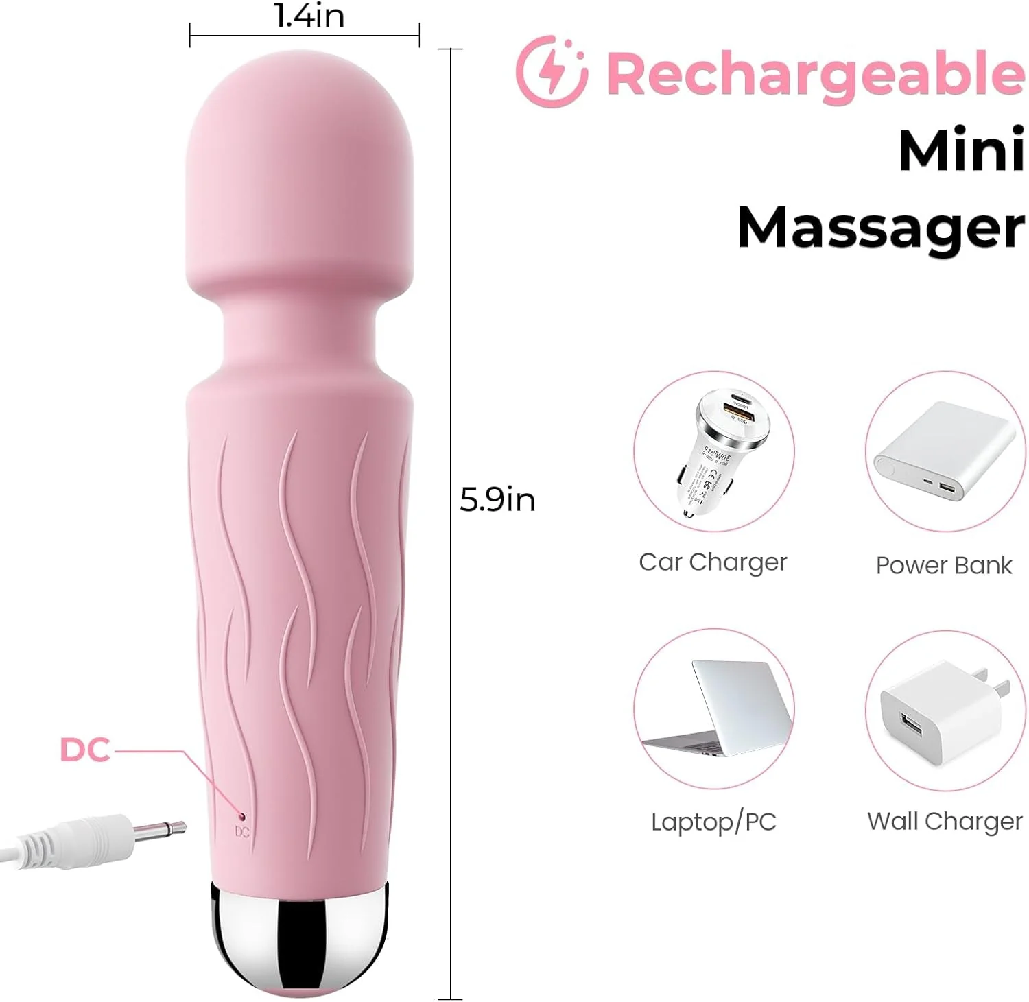 SatinBloom App Control Clitoral Wand Vibrator - Image 2