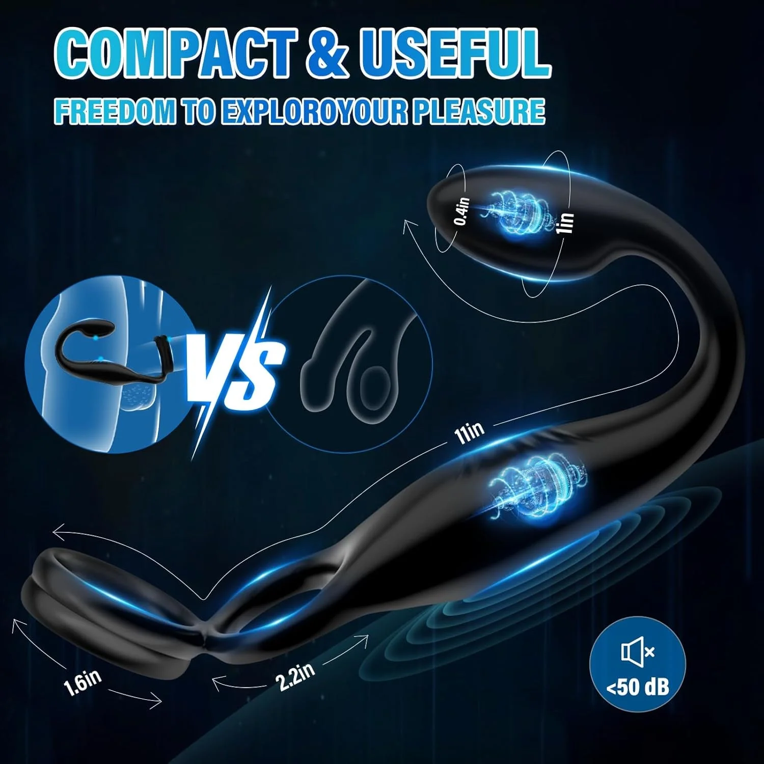 ScorpioApex Vibrating Cock Ring Prostate Plug 10 Modes - Image 5