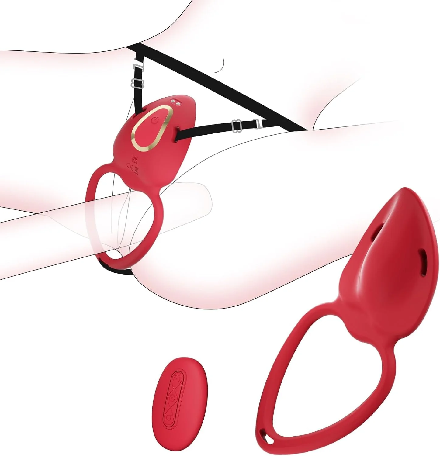 SecretRose Wearable Panty Vibrator Couples Cock Ring - Image 2