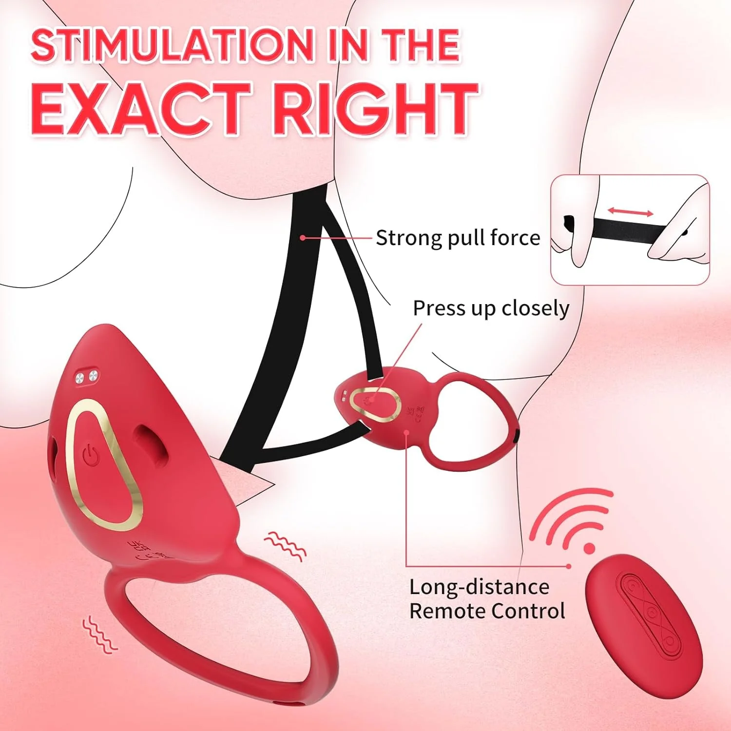 SecretRose Wearable Panty Vibrator Couples Cock Ring - Image 3