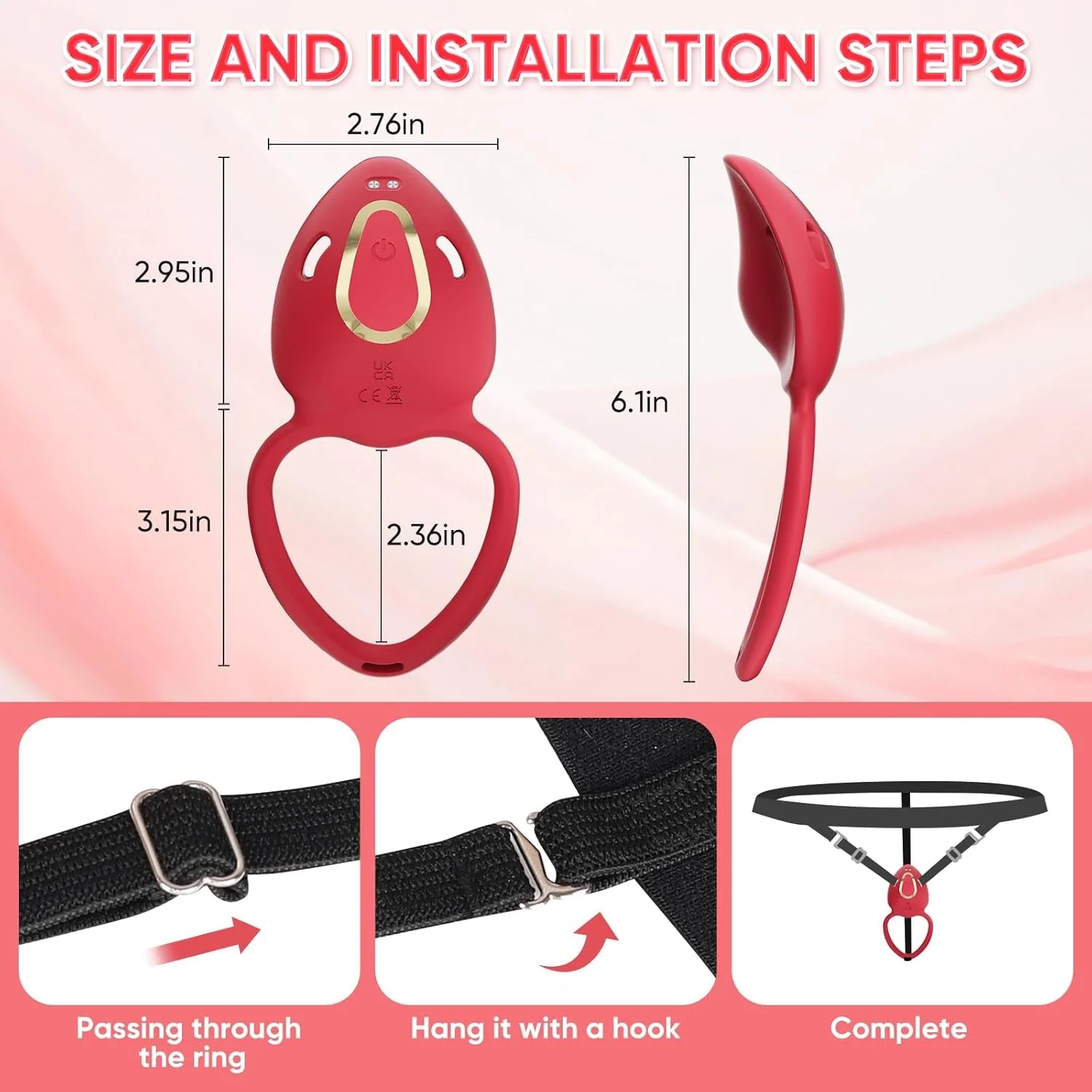 SecretRose Wearable Panty Vibrator Couples Cock Ring - Image 7