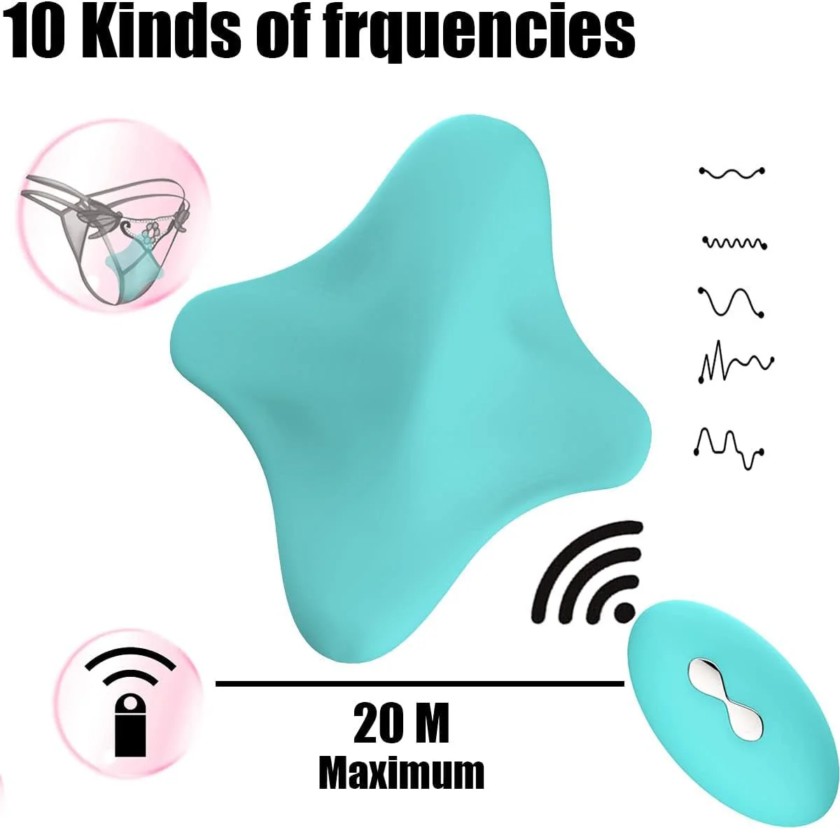 SecretWave 10 Mode Remote Control Panty Vibrator - Image 3