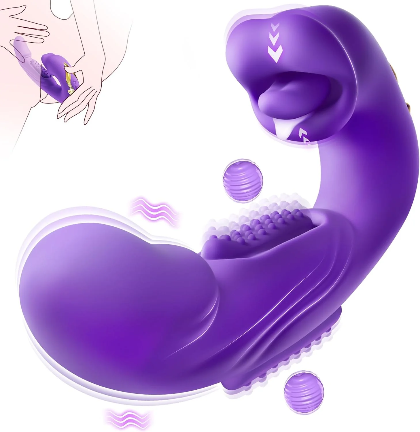 SensuBloom 4-in-1 Vibe – Taps, Sucks, Licks, Vibes - Image 7