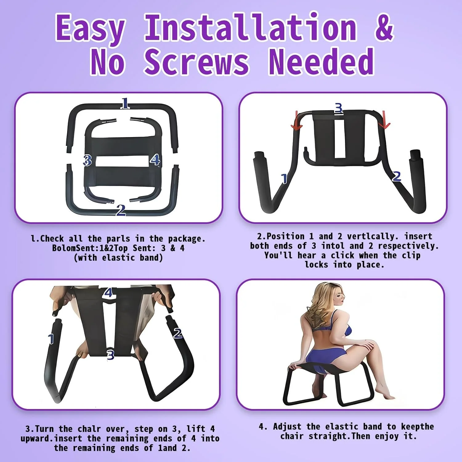 FlexRide Adjustable Bouncing Intimacy Sex Chair - Image 7