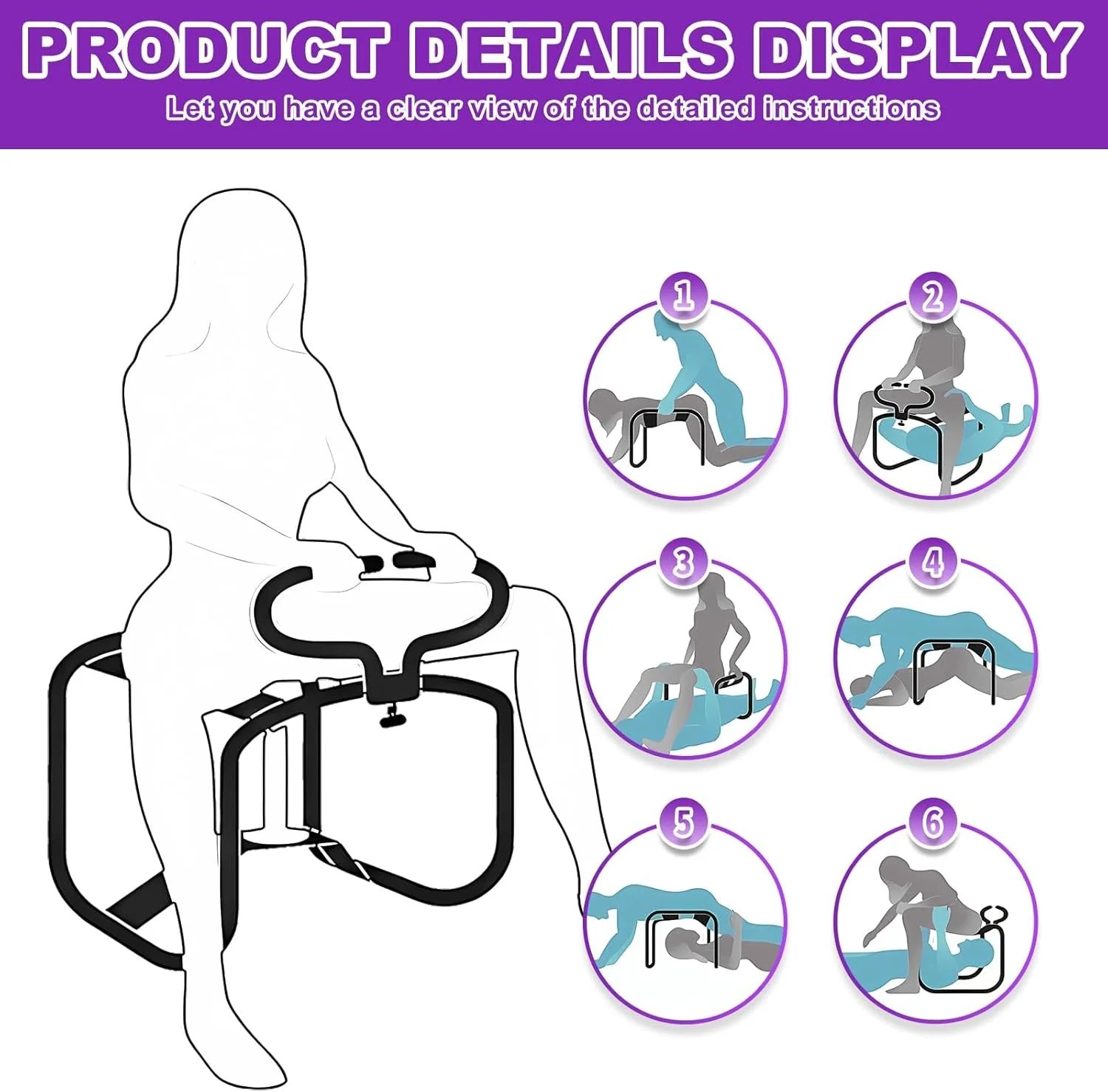 BounceFlex Adjustable Bouncing Sex Positions Chair - Image 6