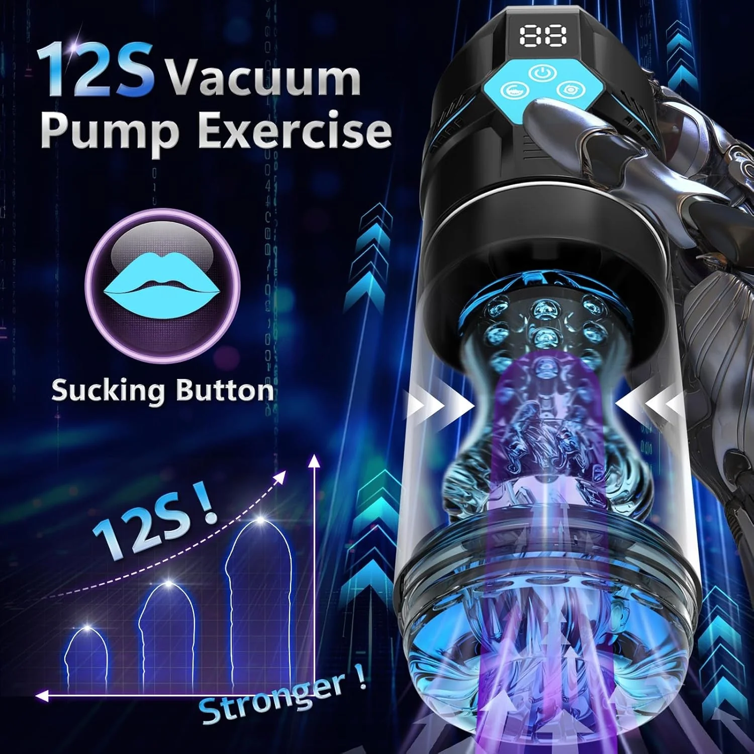 HydroSync AI Video Sync Vacuum Male Stroker - Image 3