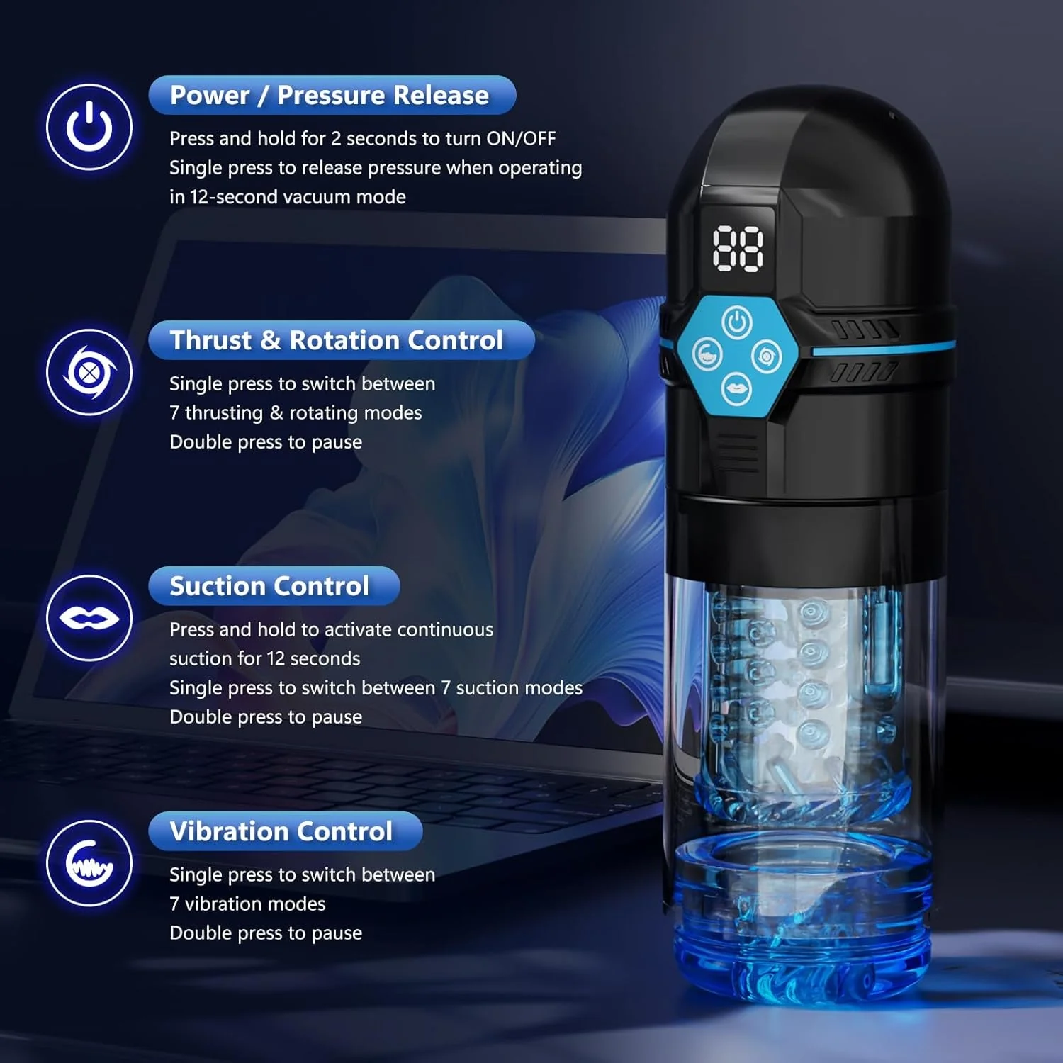 HydroSync AI Video Sync Vacuum Male Stroker - Image 8