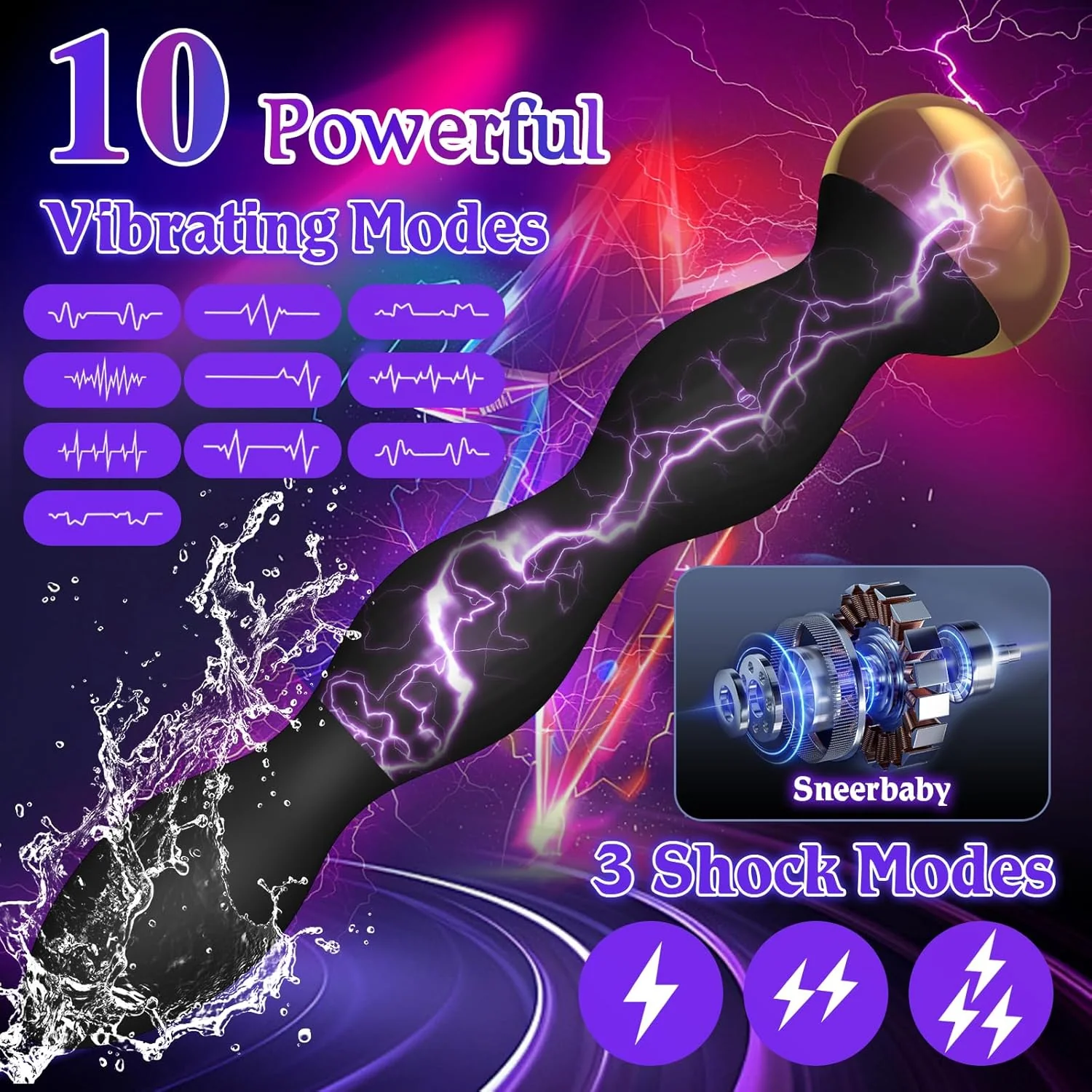 ShockSpire Beaded Vibrator – Electro & Vibe Control - Image 4