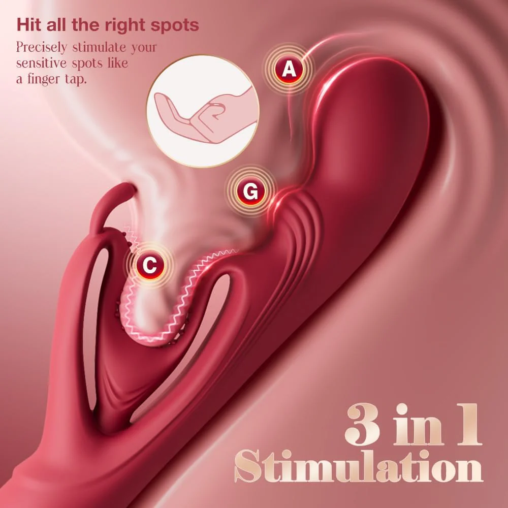 SilkenVice 4-in-1 Rabbit Vibrator | G-Spot & Clit Stimulation - Image 2