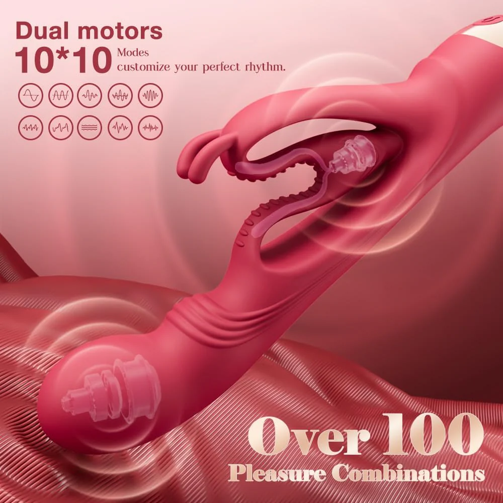 SilkenVice 4-in-1 Rabbit Vibrator | G-Spot & Clit Stimulation - Image 4