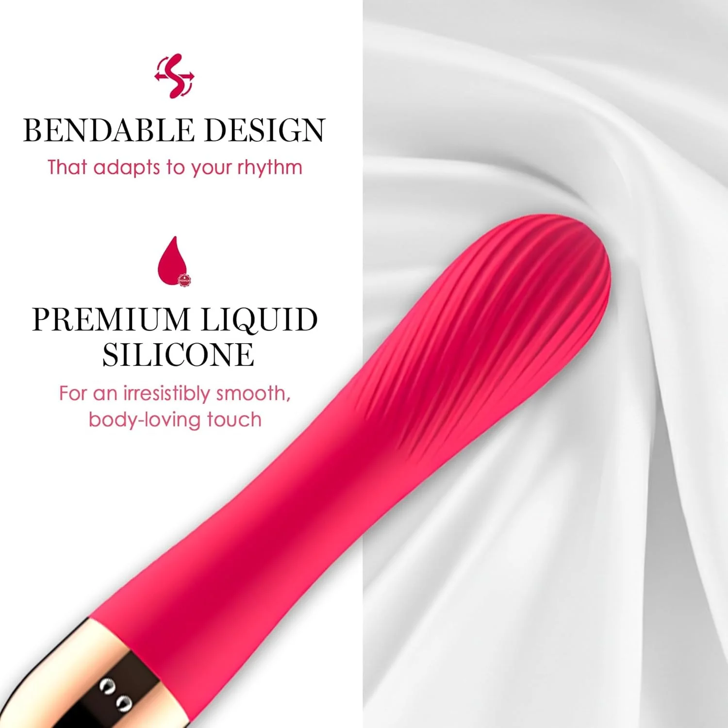 SilkRipple Textured Wand Vibrator - Image 3