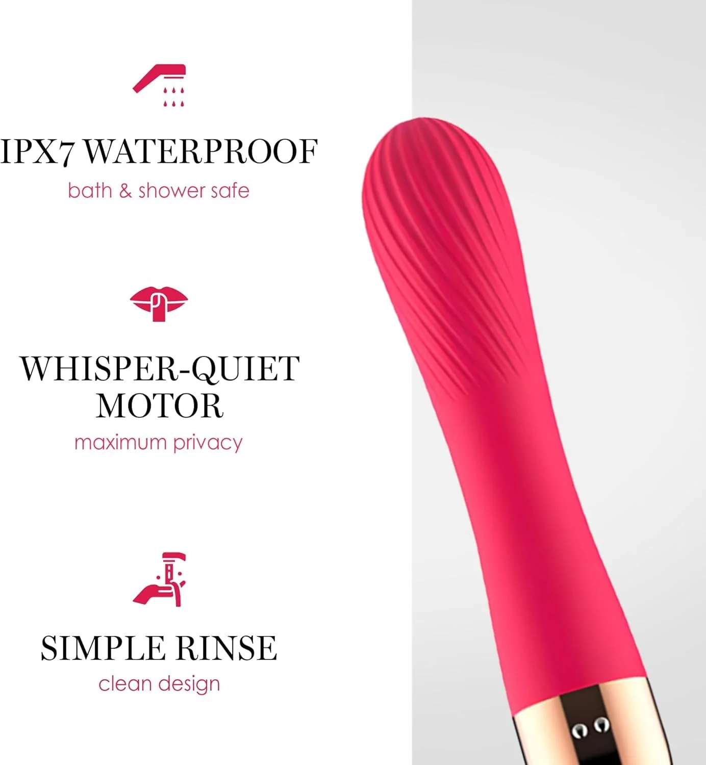 SilkRipple Textured Wand Vibrator - Image 5