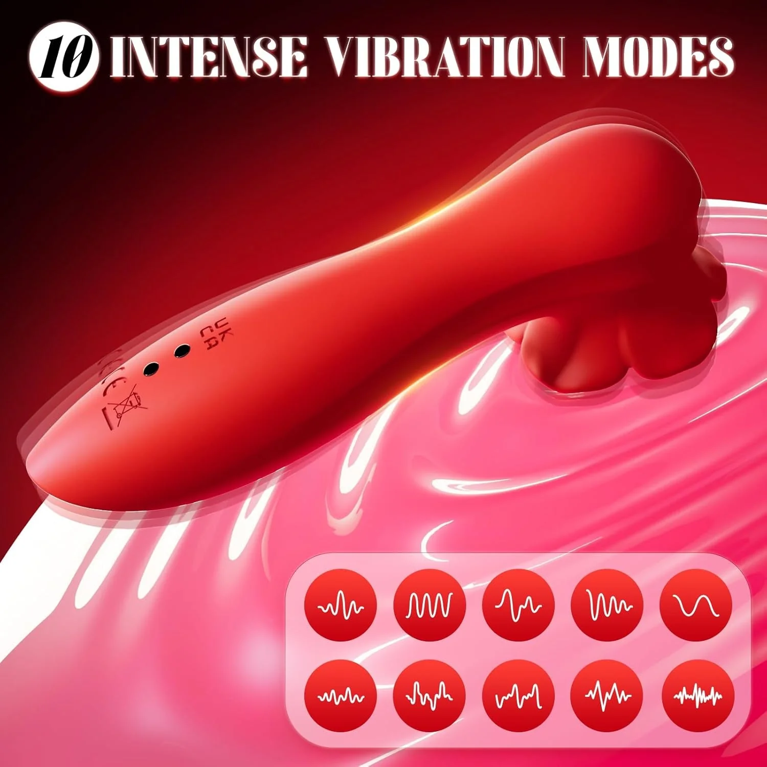 SilkWhisper LCD Mini Clit & Nipple Wand Vibrator - Image 2