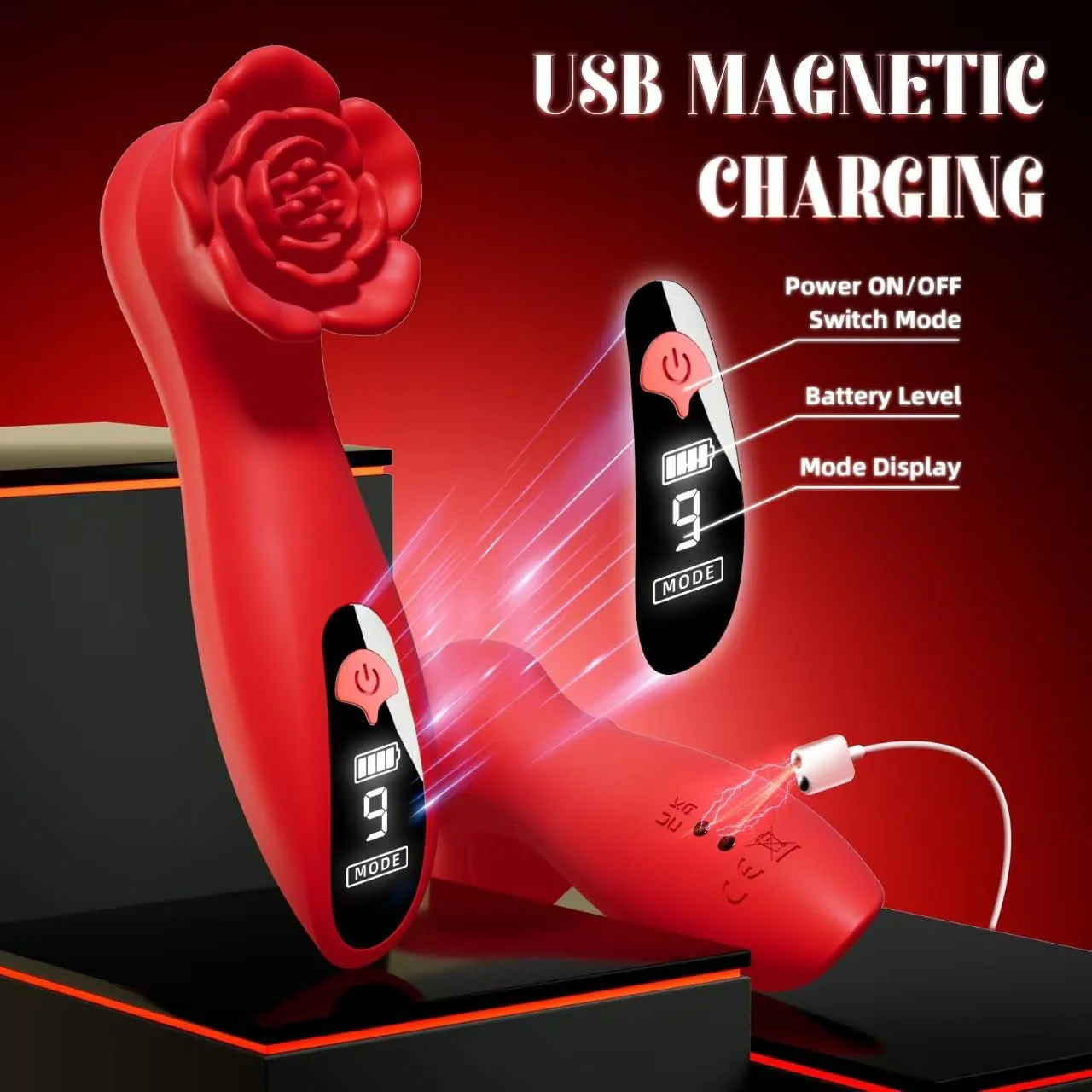 SilkWhisper LCD Mini Clit & Nipple Wand Vibrator - Image 5