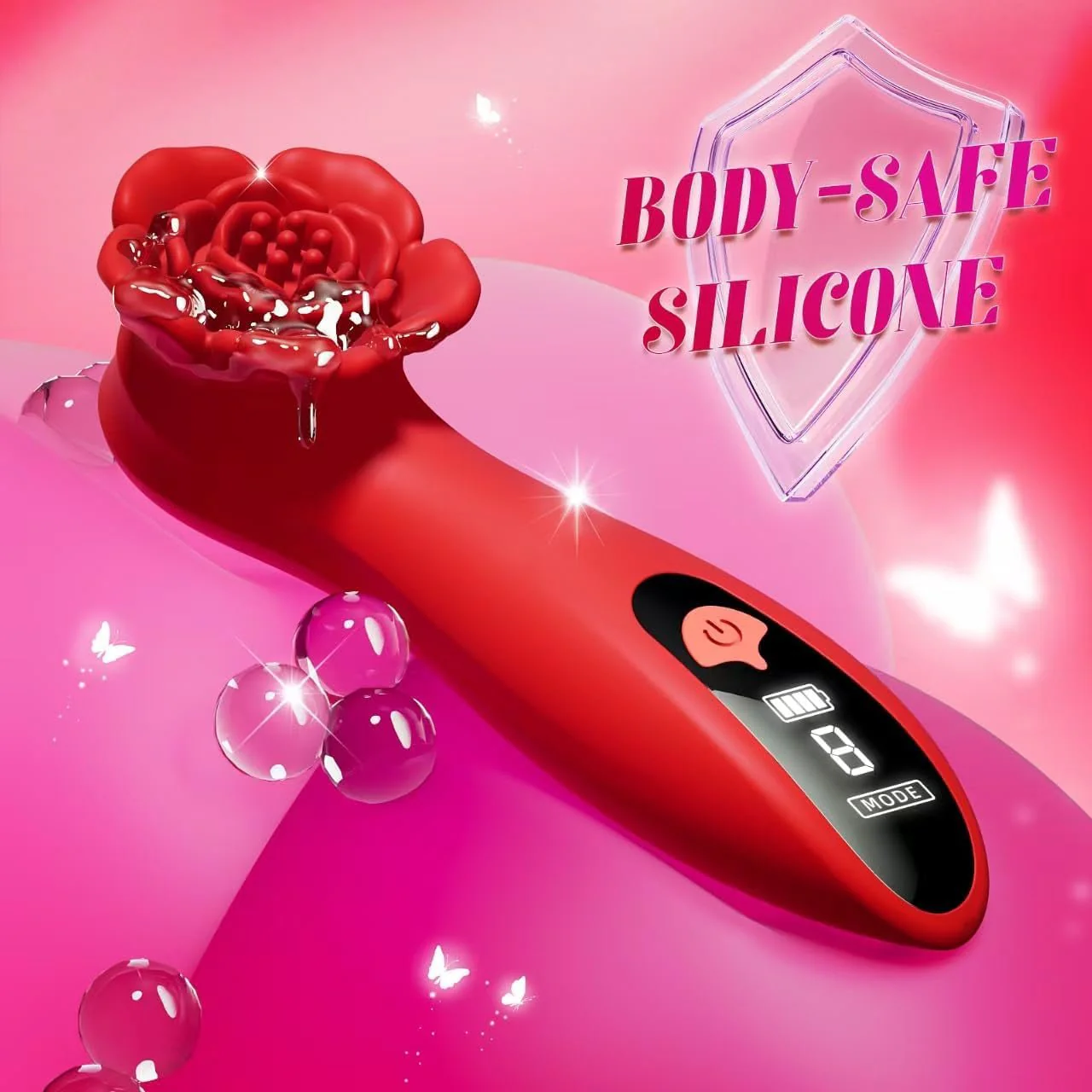 SilkWhisper LCD Mini Clit & Nipple Wand Vibrator - Image 7
