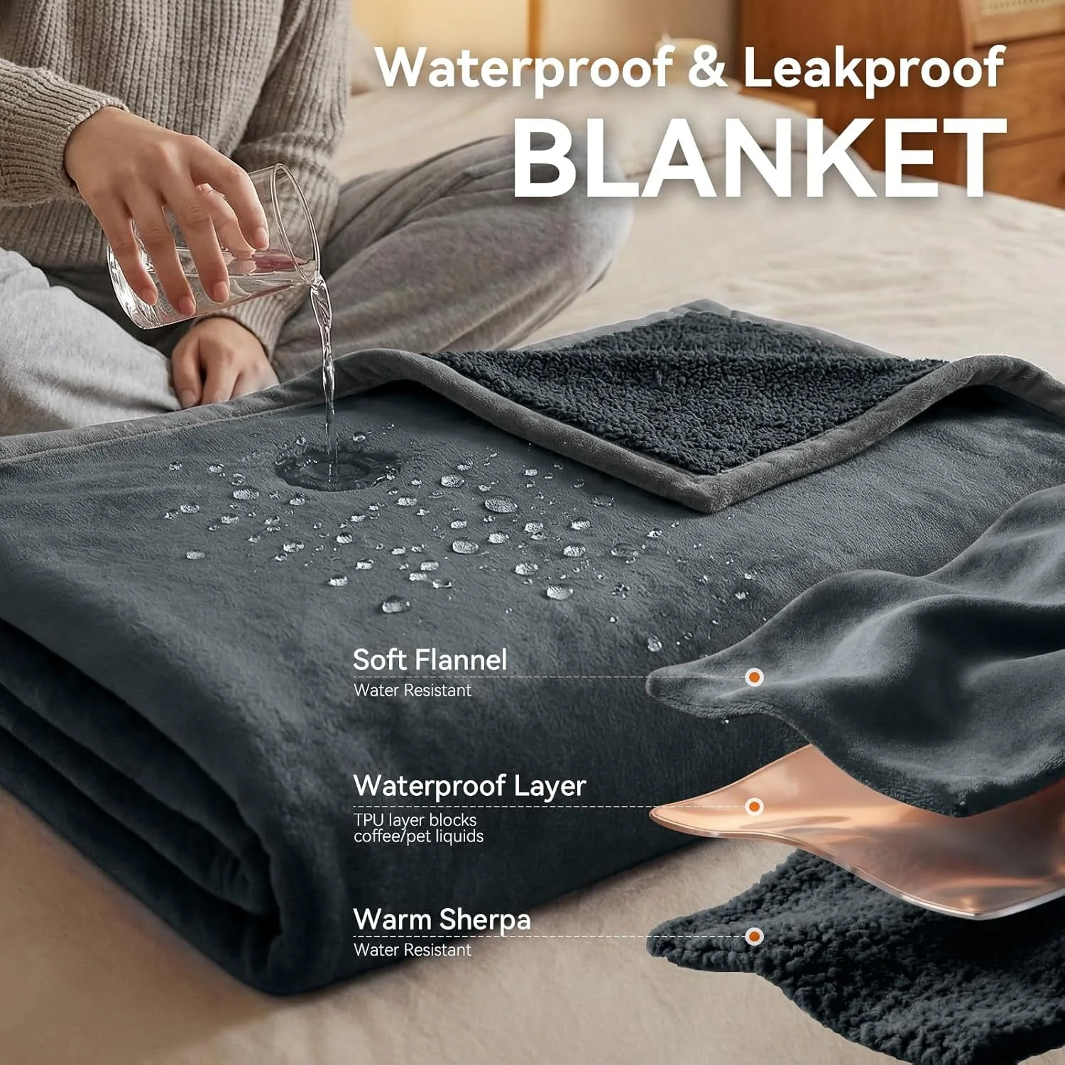 SlateGuard Deluxe Waterproof Sex Blanket - Image 3