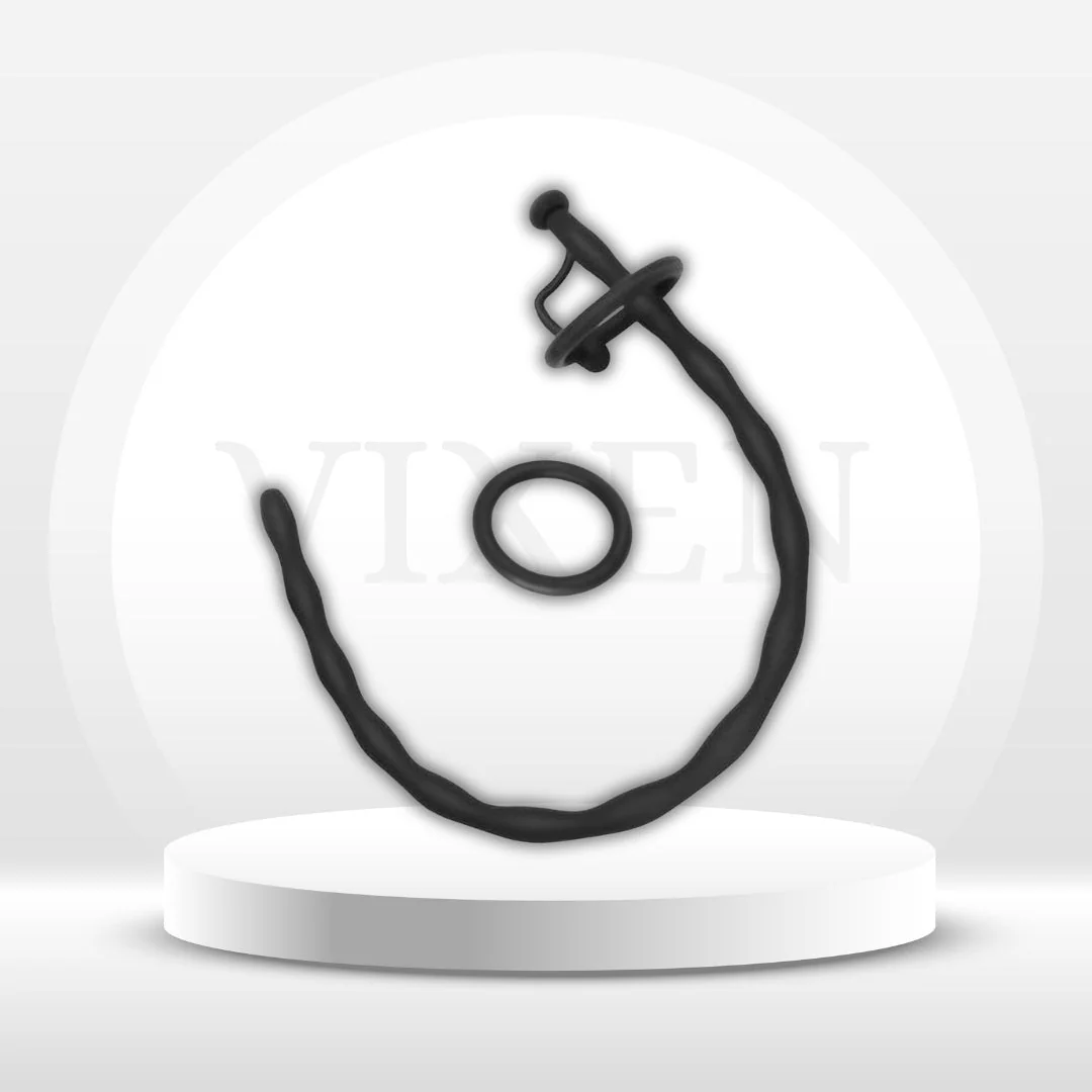 SoftReach Hollow Silicone Urethral Sound with 2 Rings