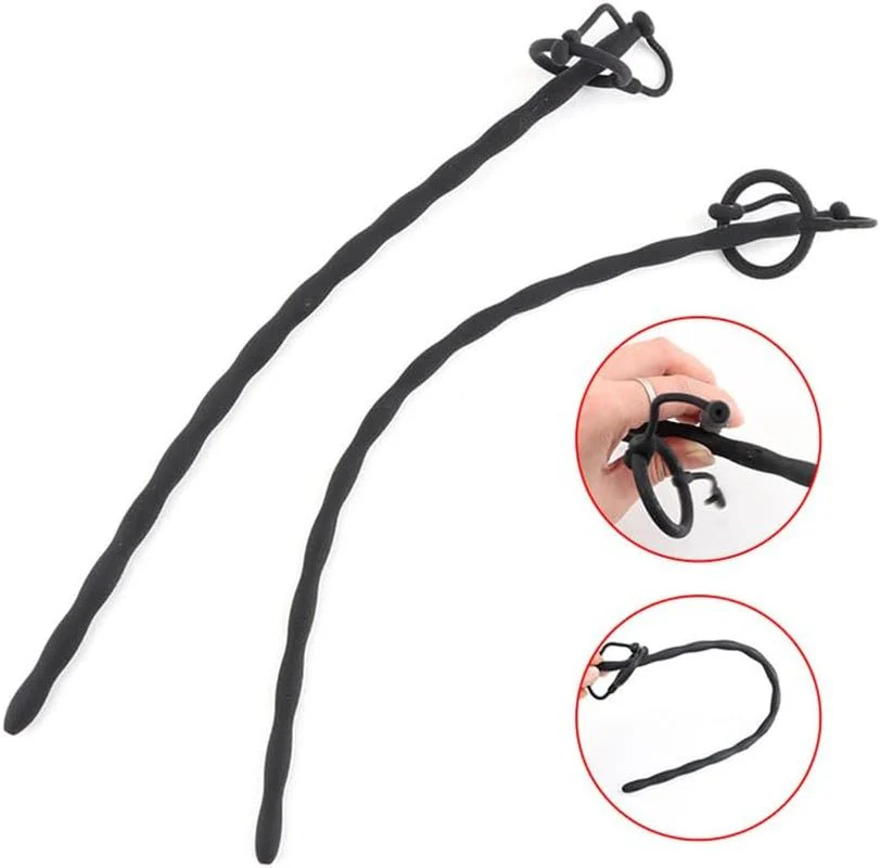 SoftReach Hollow Silicone Urethral Sound with 2 Rings - Image 3