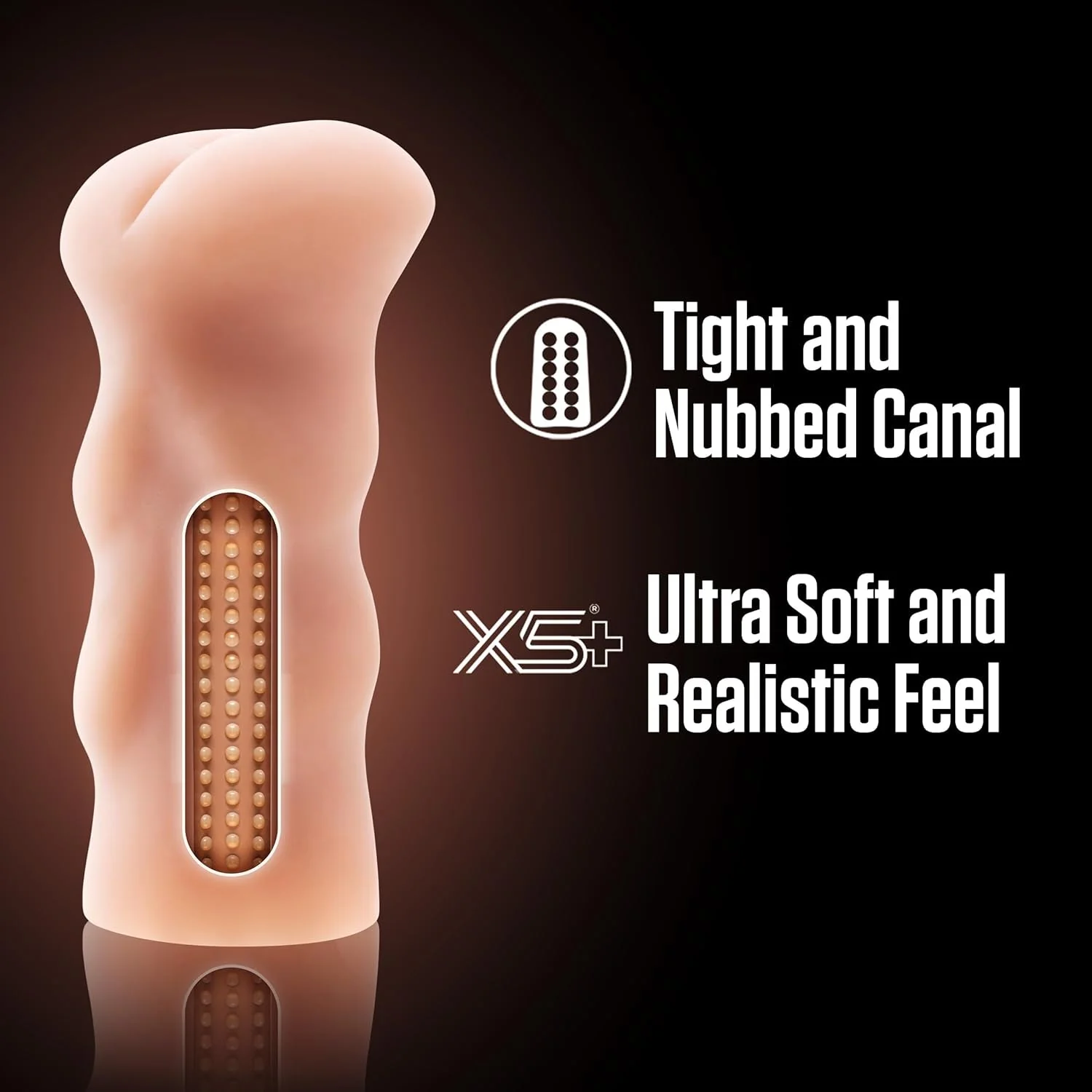 SoftX Pocket Pussy Anal Stroker with Nubbed Canal - Image 4