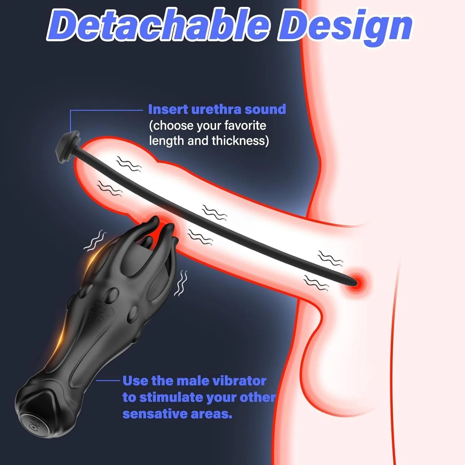 SoundStroke Male Vibrator & Urethral Sound Set - Image 3