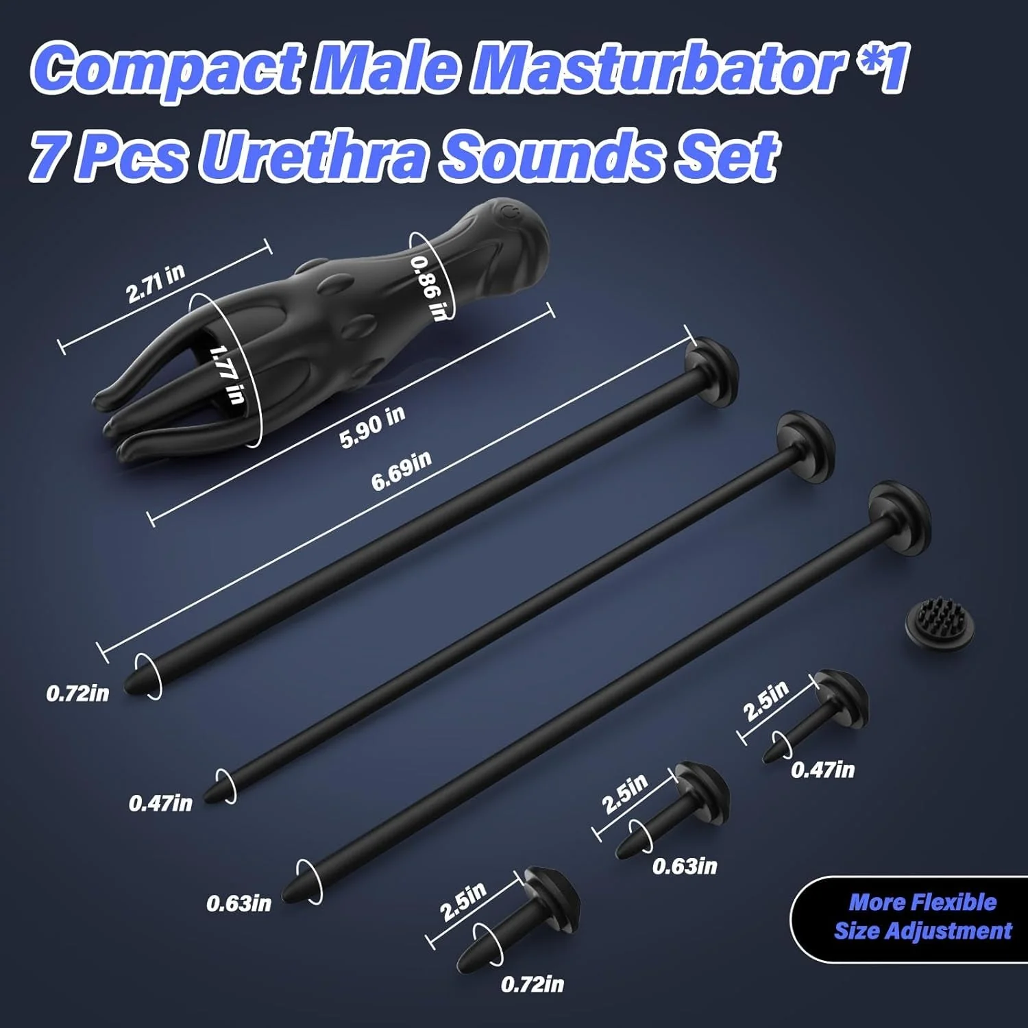 SoundStroke Male Vibrator & Urethral Sound Set - Image 6