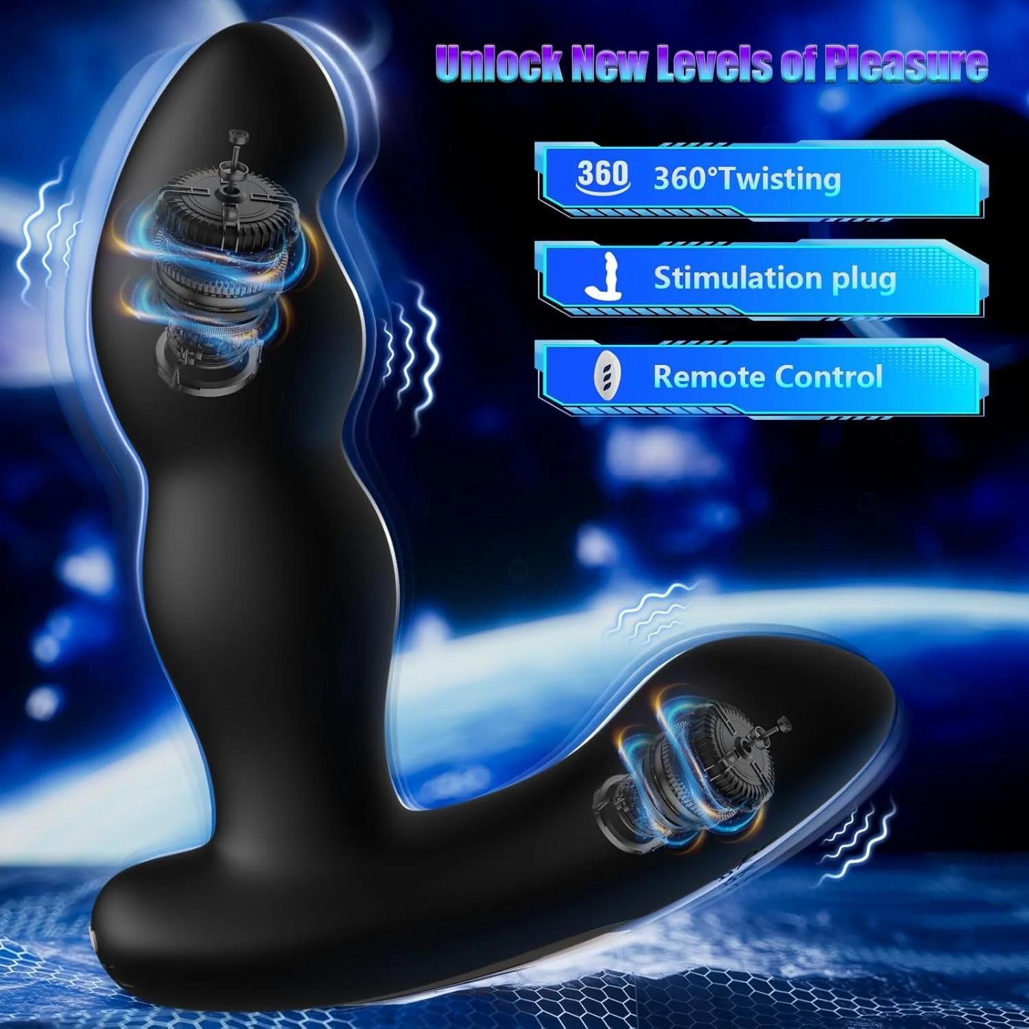 SpinCurve Rotating Prostate Massager & Anal Vibrator - Image 3