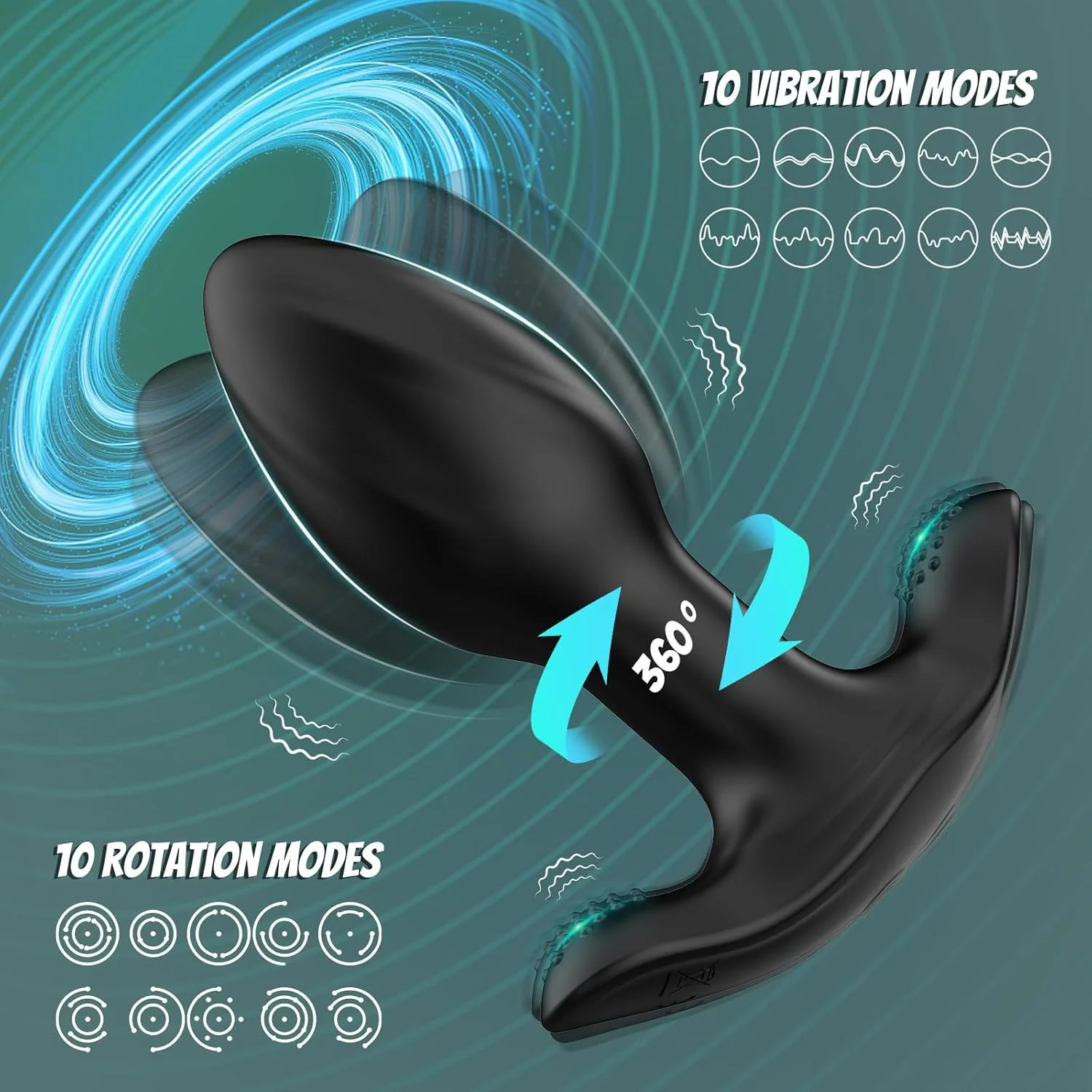 SpiralGrip Remote Rotating Anal Plug - Image 3