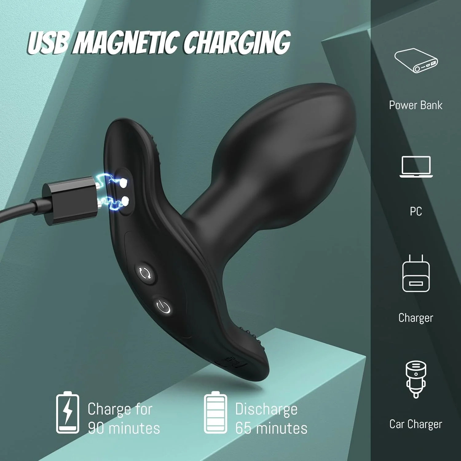 SpiralGrip Remote Rotating Anal Plug - Image 6