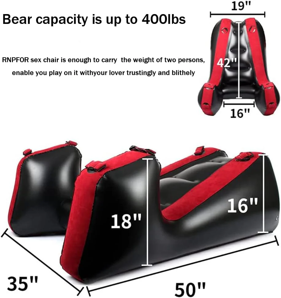 Inflatable Positioning Sofa | Ergonomic Intimacy Support Cushion for Couples | Portable Lounge Ramp for Bedroom or Travel - Image 7