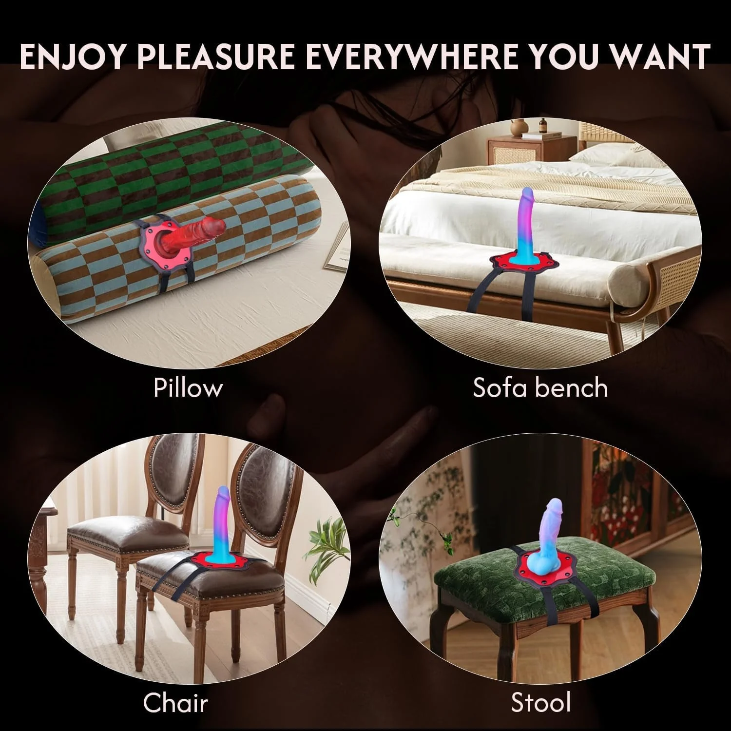 StarLuxe Suction Cup Dildo Saddle - Image 5