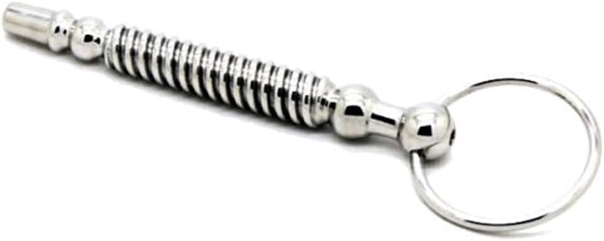 SteelFlow Hollow Ribbed Surgical Steel Urethral Plug - Image 2