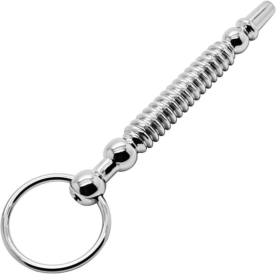 SteelFlow Hollow Ribbed Surgical Steel Urethral Plug - Image 4